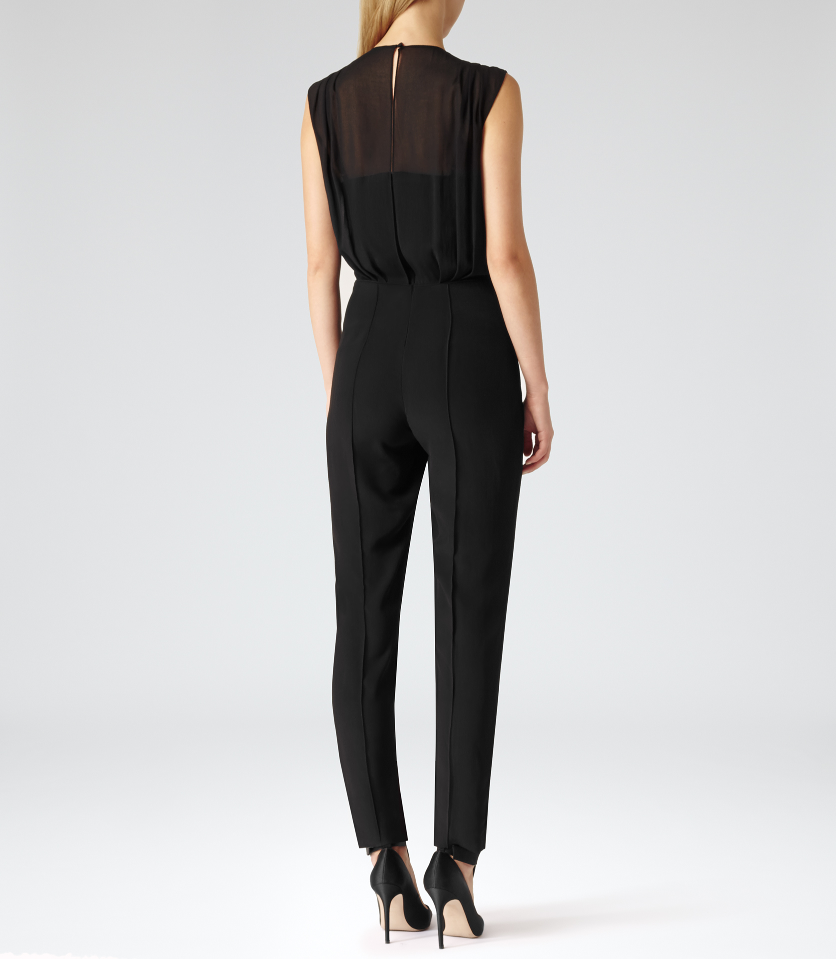 black jumpsuit reiss