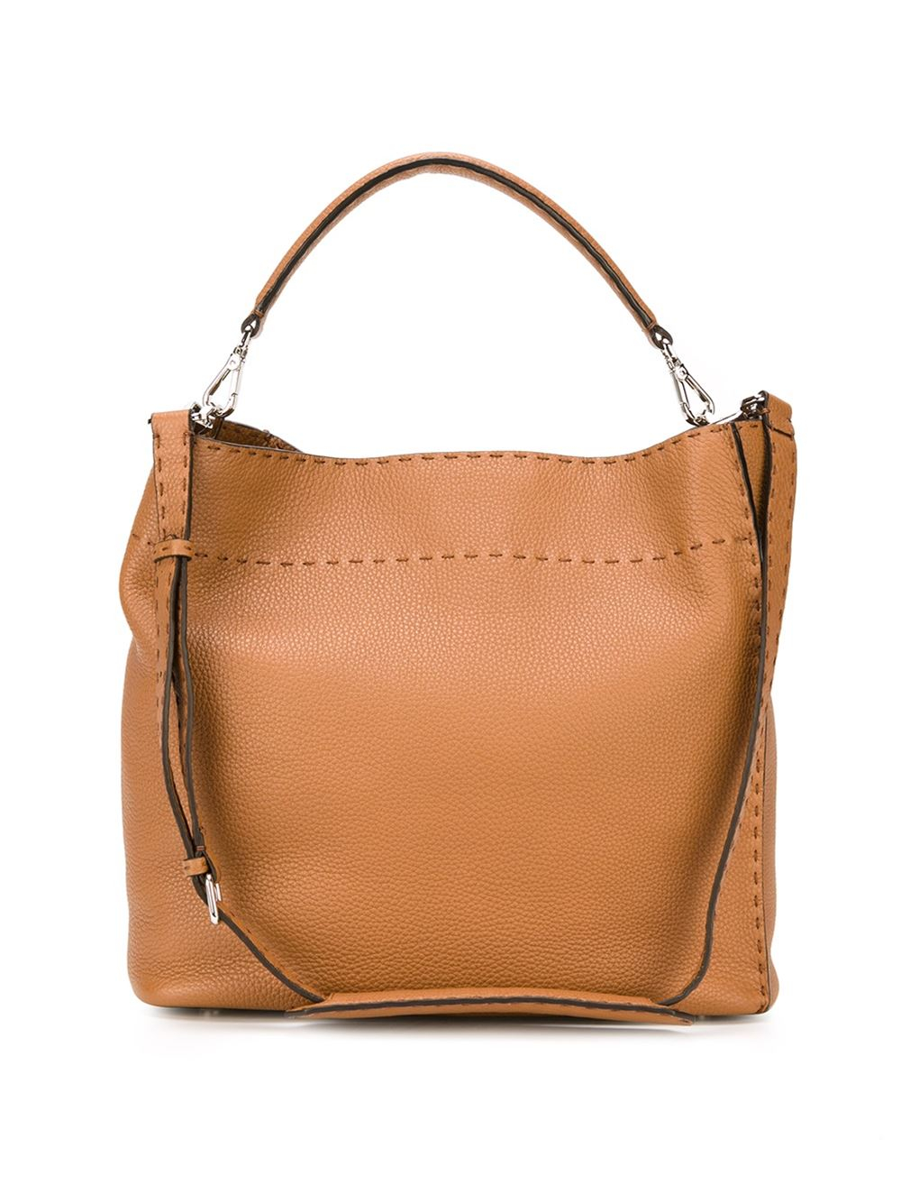 Fendi Medium 'Anna Selleria' Shoulder Bag in Brown | Lyst