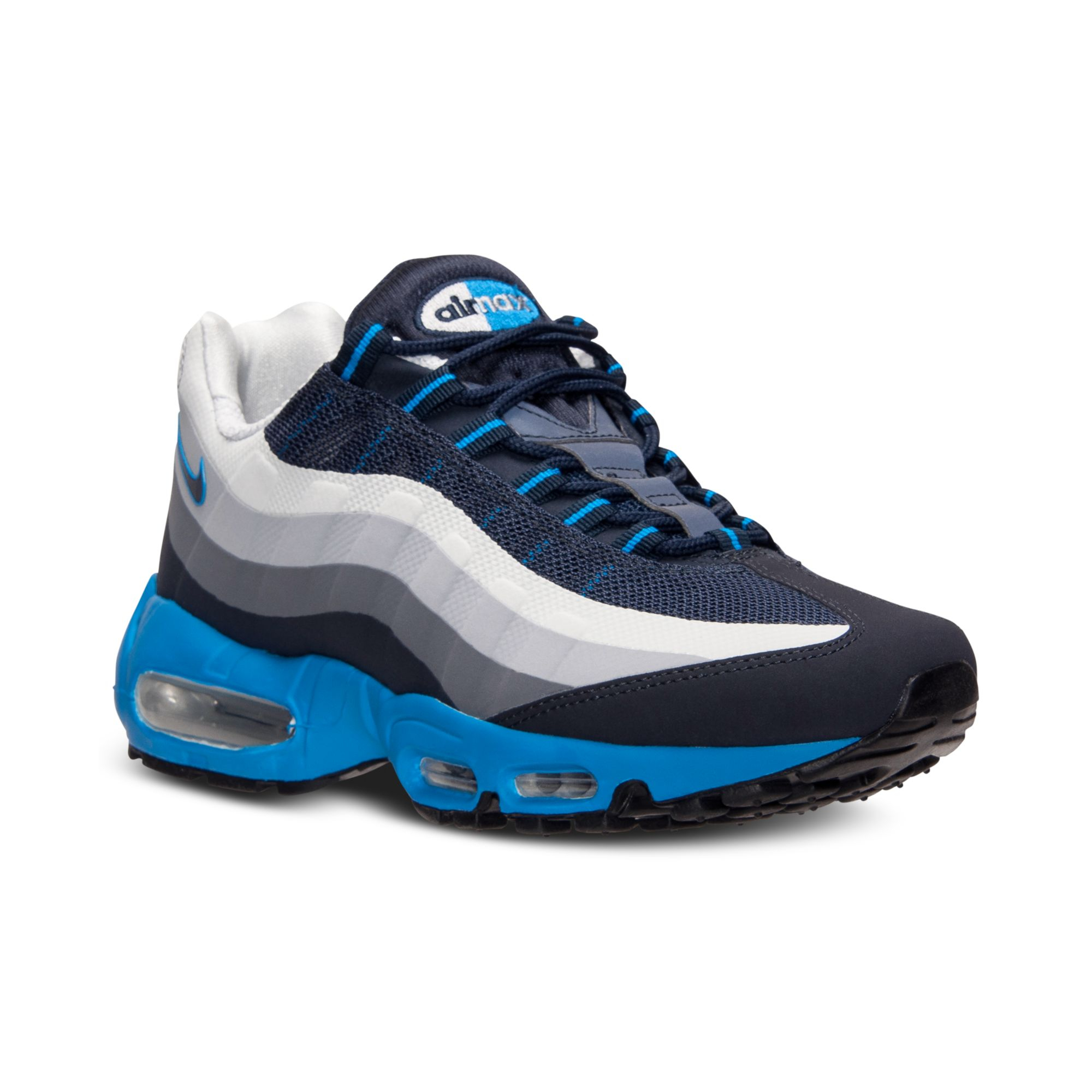 Nike Mens Air Max 95 Nosew Running Sneakers From Finish Line in Blue for Men - Lyst