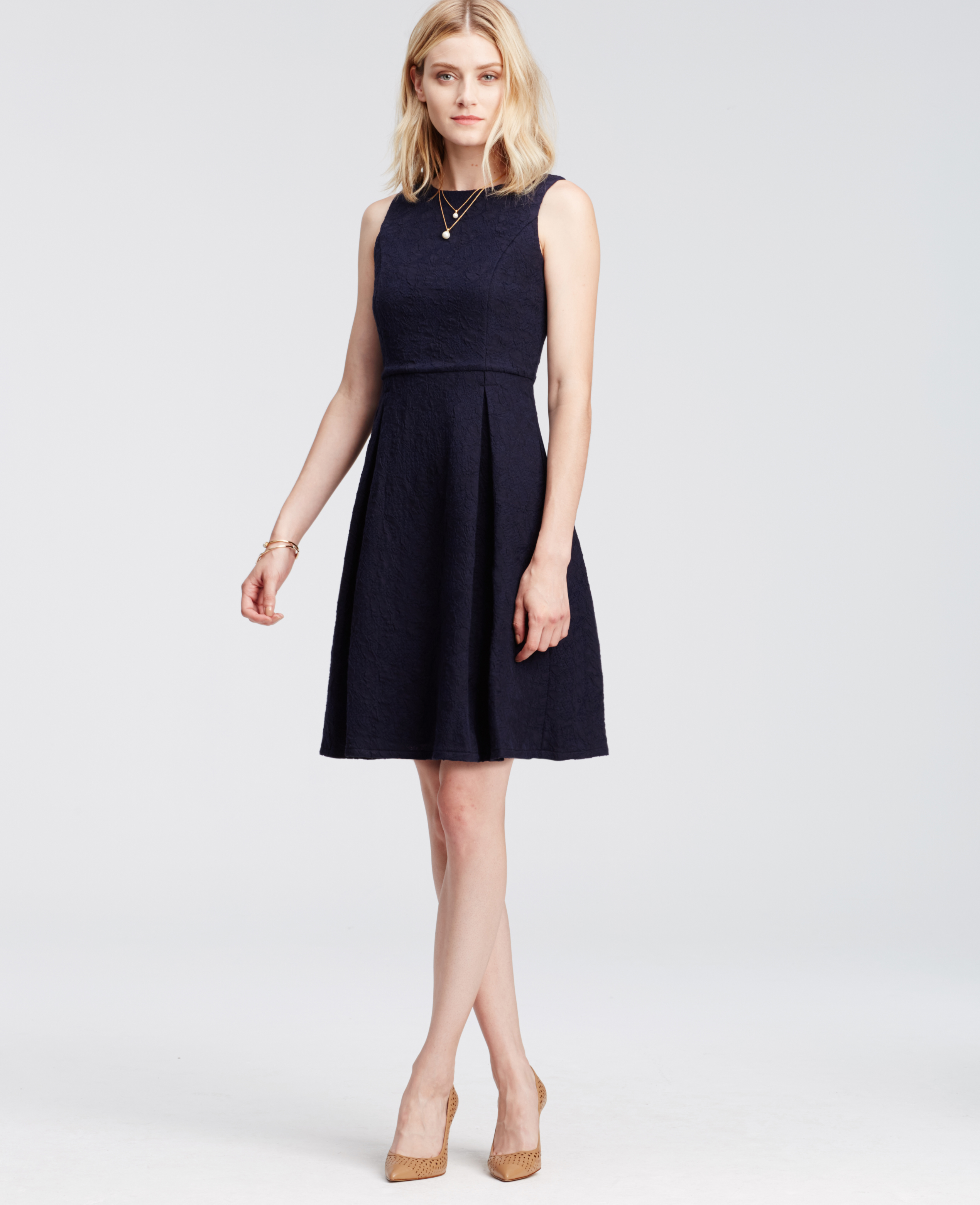 ann taylor blue dress