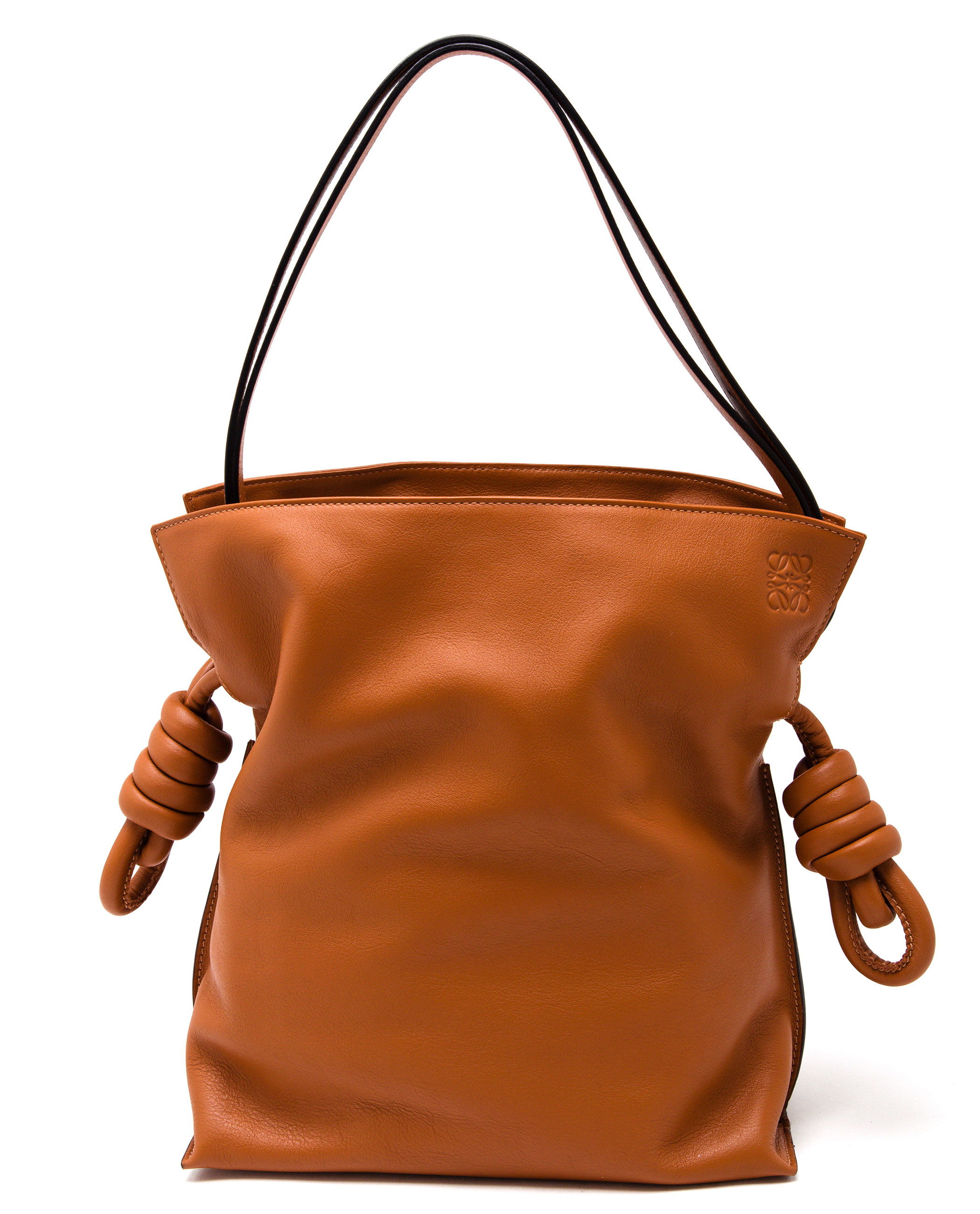 Loewe Small Flamenco Knot Leather Shoulder Bag in Tan (Brown) - Lyst