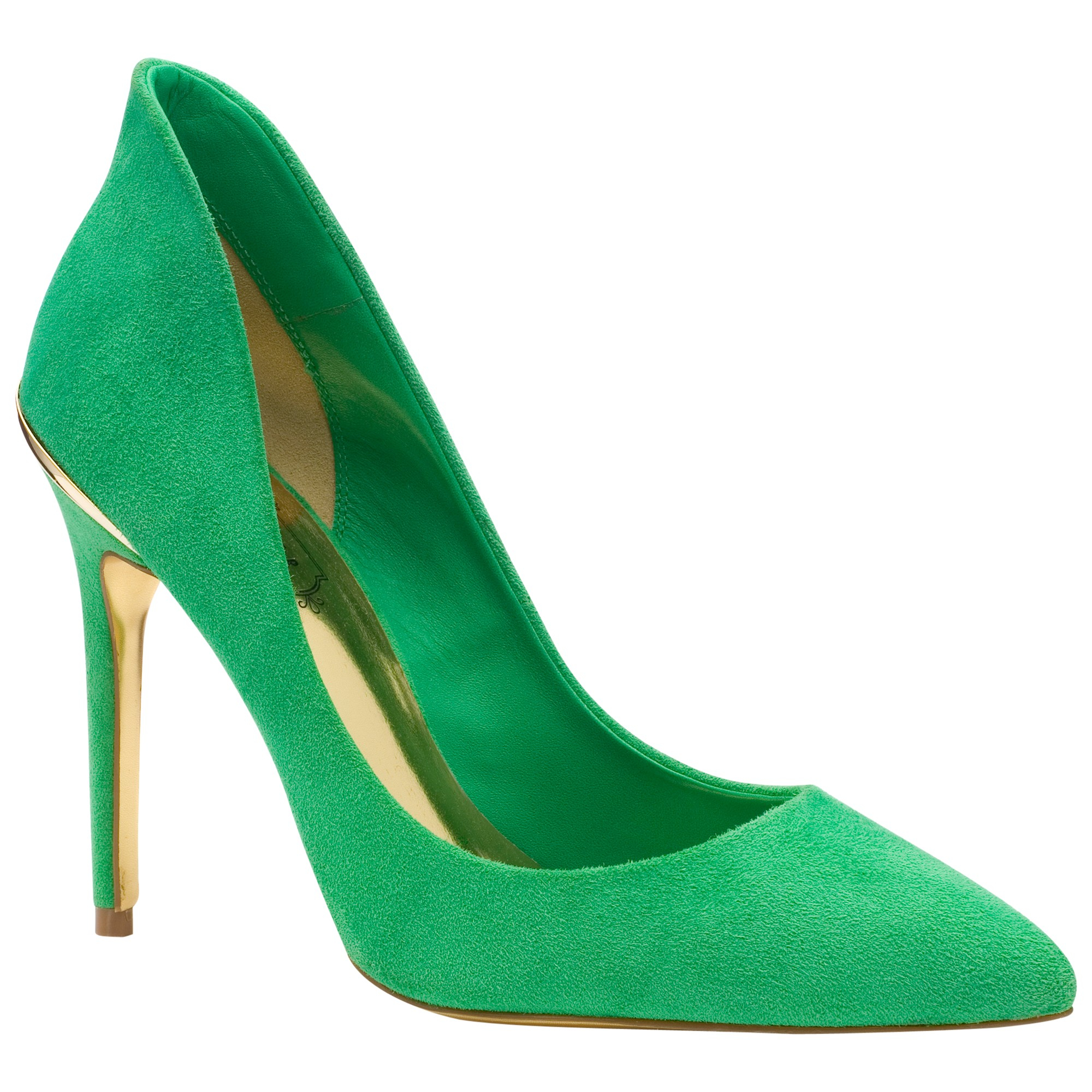 Ted Baker Savenniers Suede High Heeled Court Shoes in Green - Lyst
