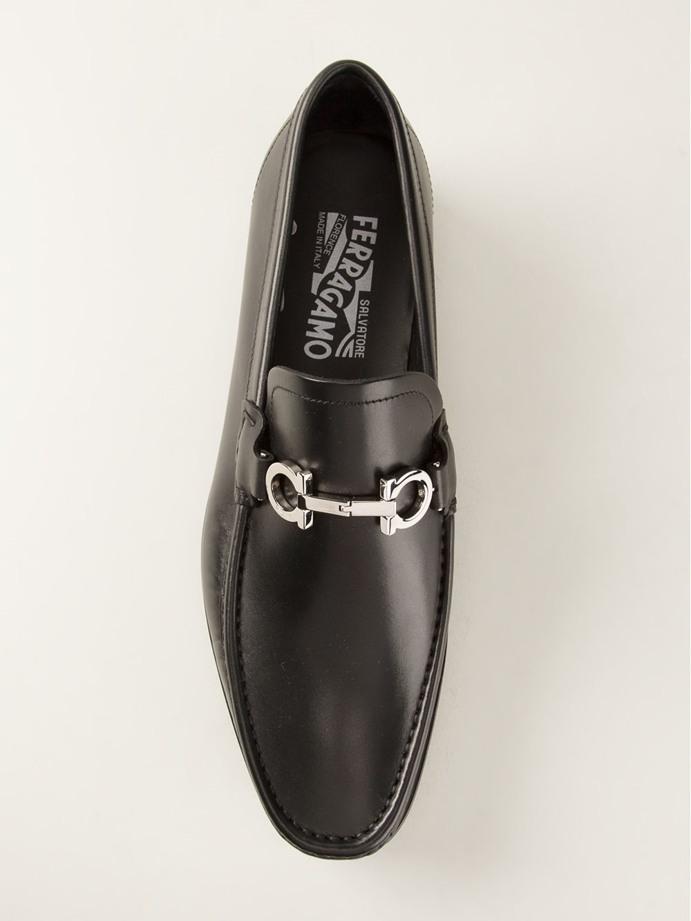 Ferragamo Horse Bit Buckle Loafer in Black for Men Lyst