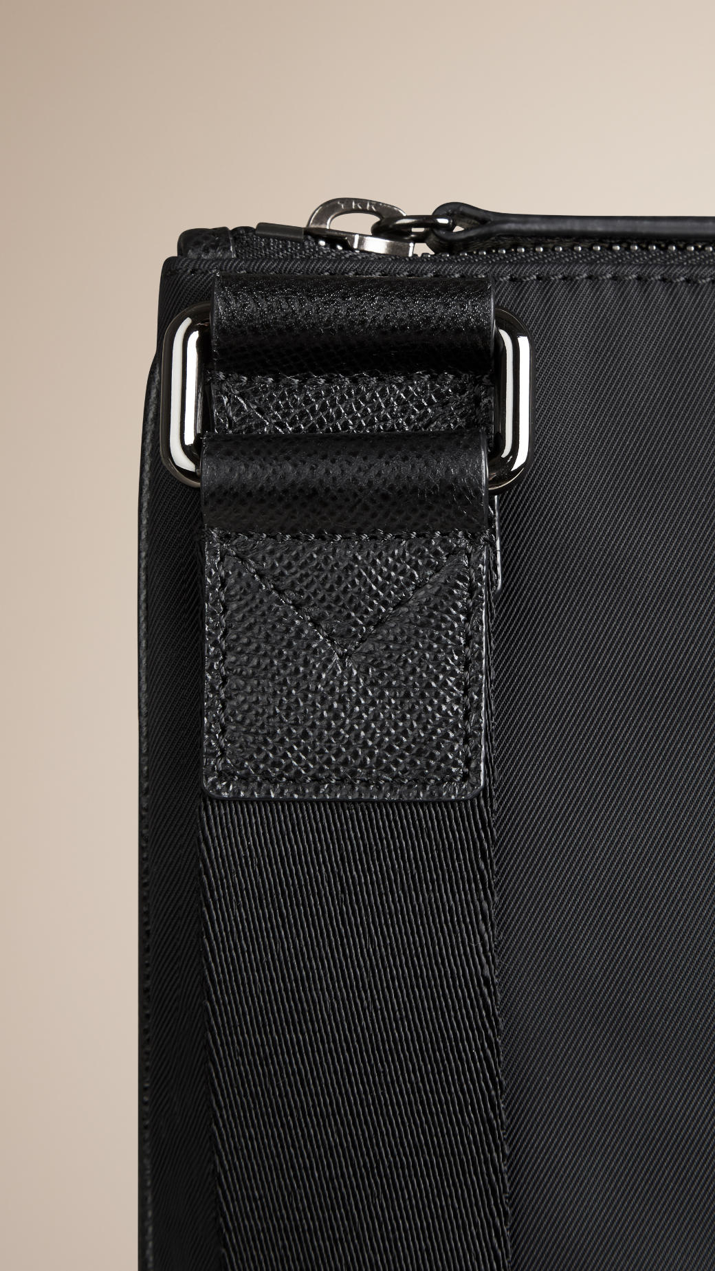 Burberry Leather Trim Crossbody Bag Burberry Leather Trim Crossbody Bag