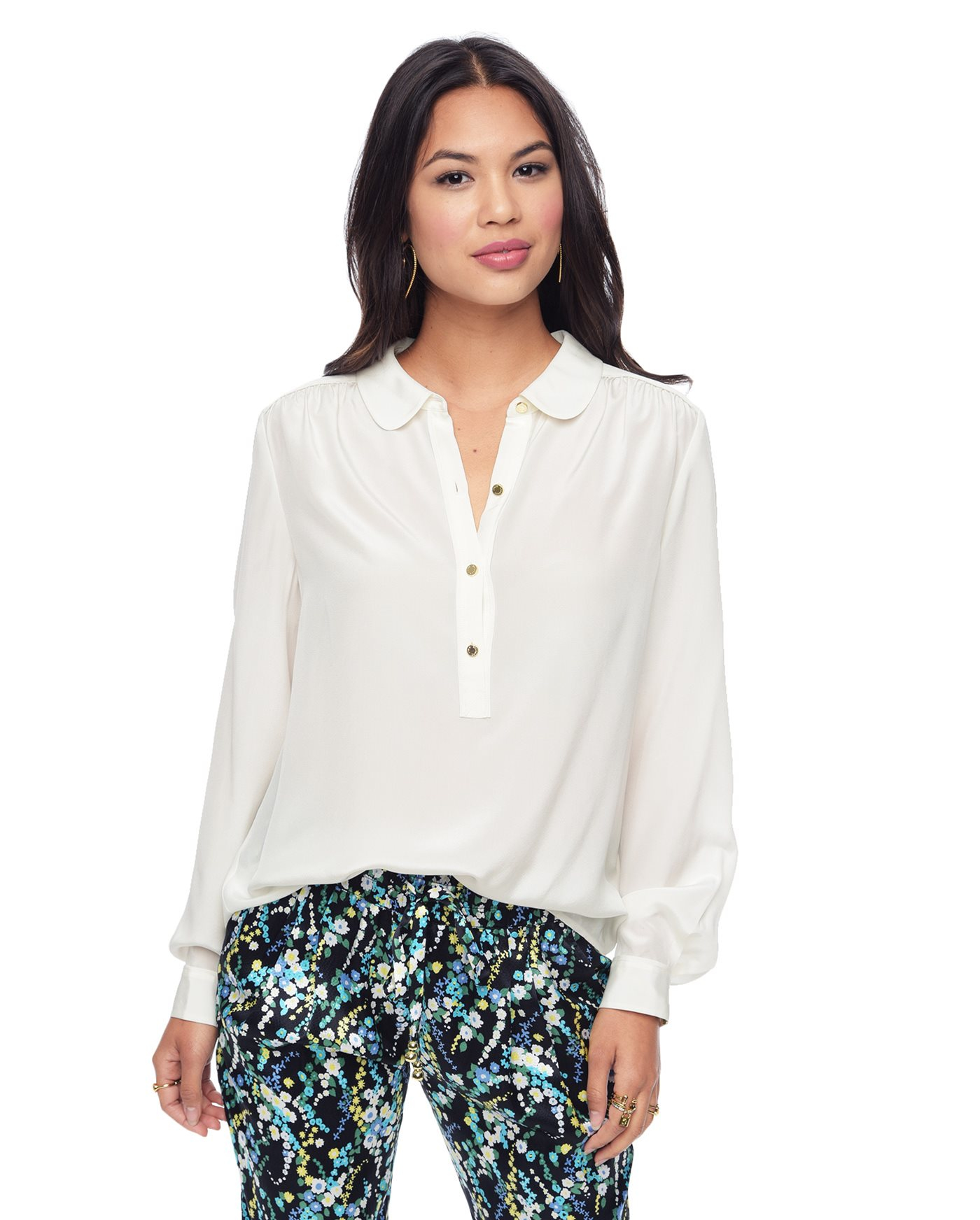 Juicy couture The Juicy Blouse in White | Lyst