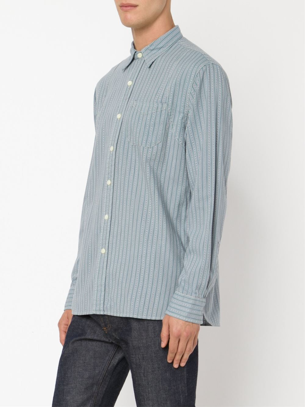 rrl striped shirt