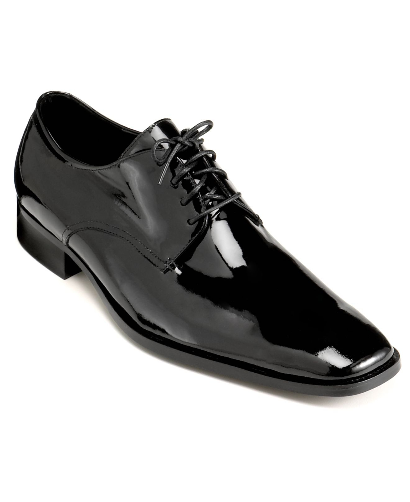 calvin klein men's demetrius patent leather tuxedo loafers
