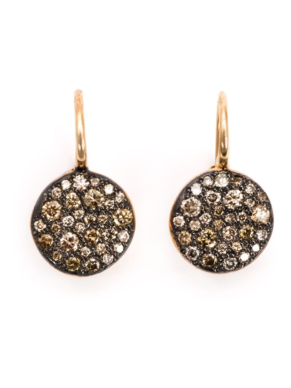 Pomellato 'sabbia' Diamond Drop Earrings in Metallic Lyst
