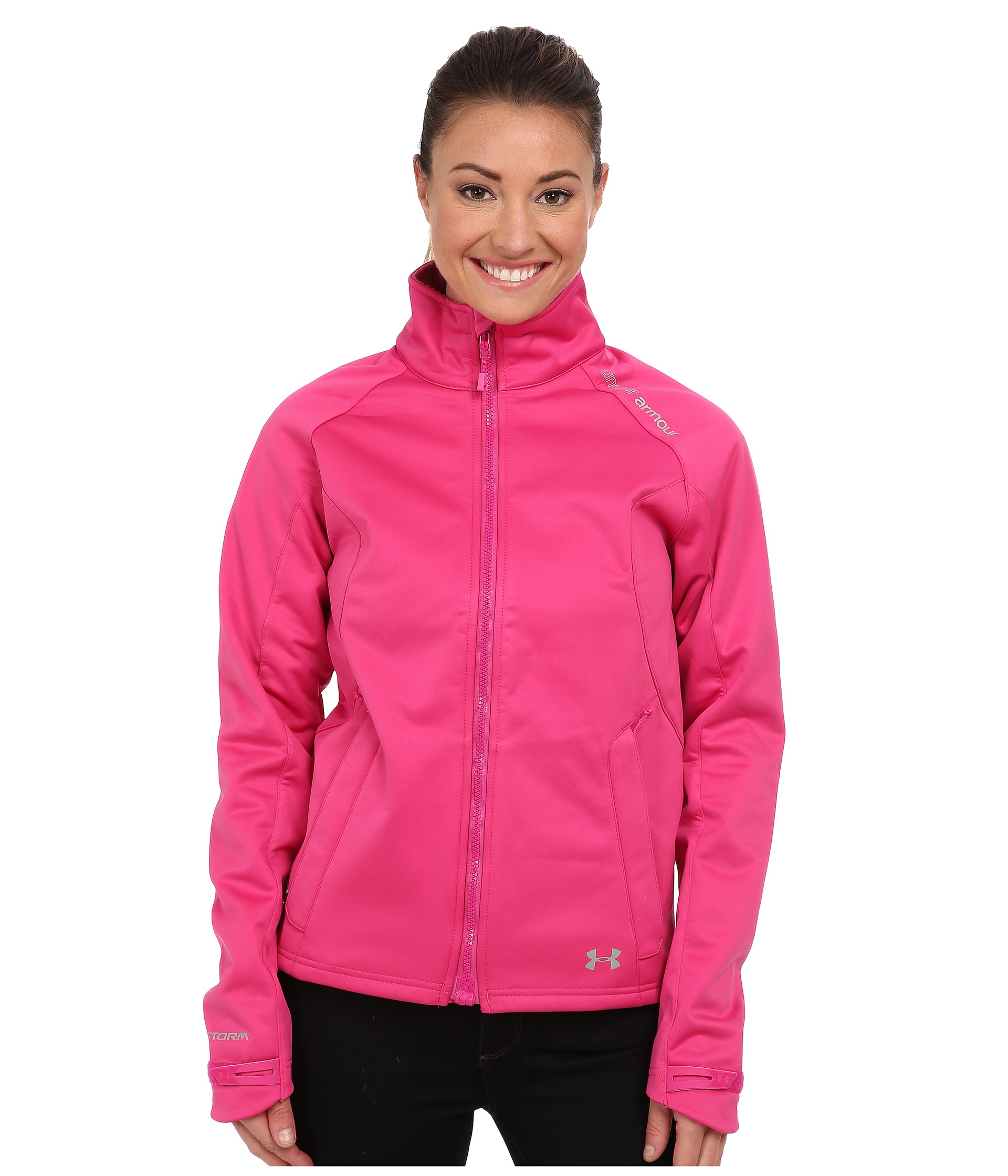 pink under armour coat