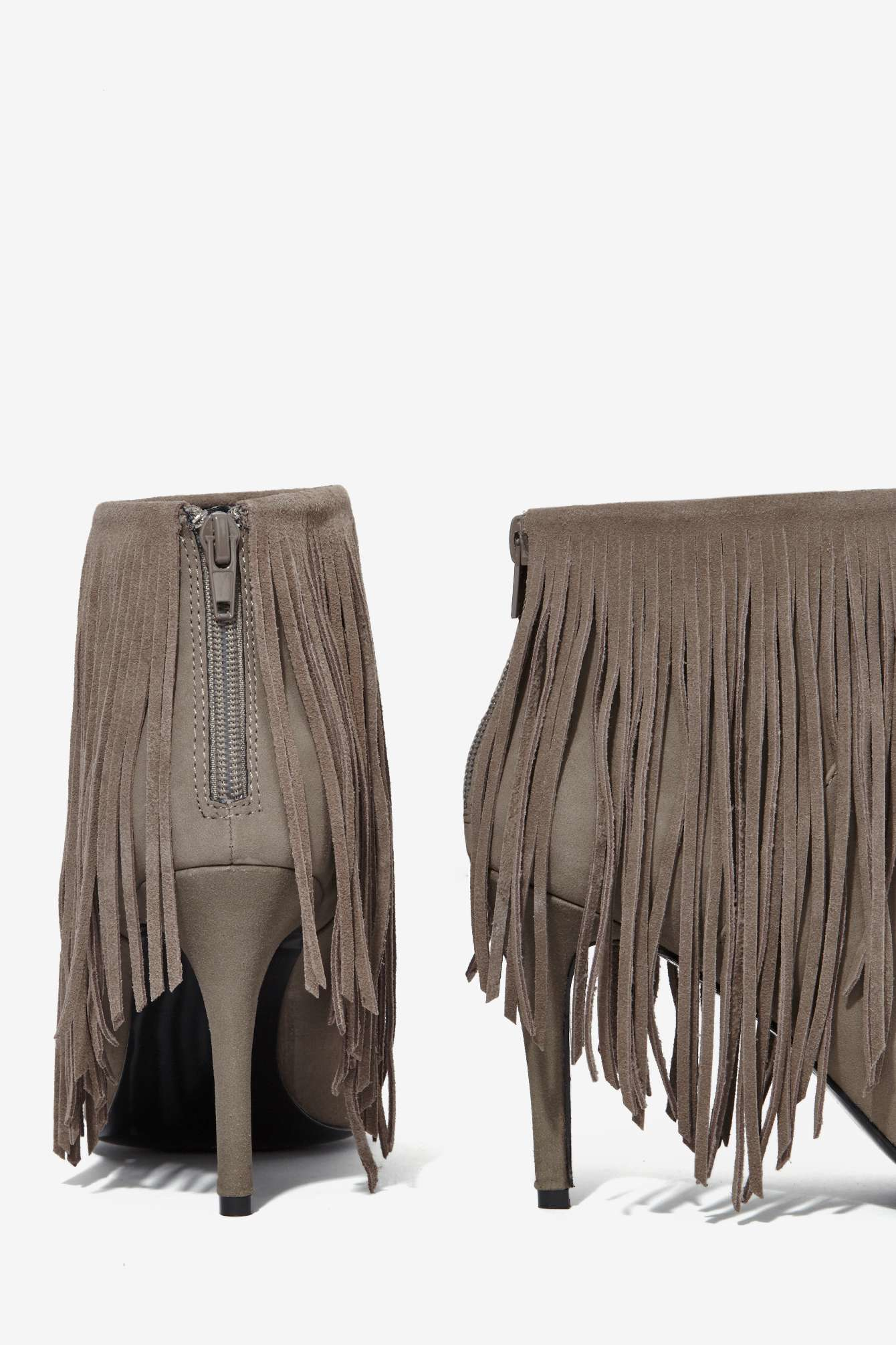 celeste fringe bootie