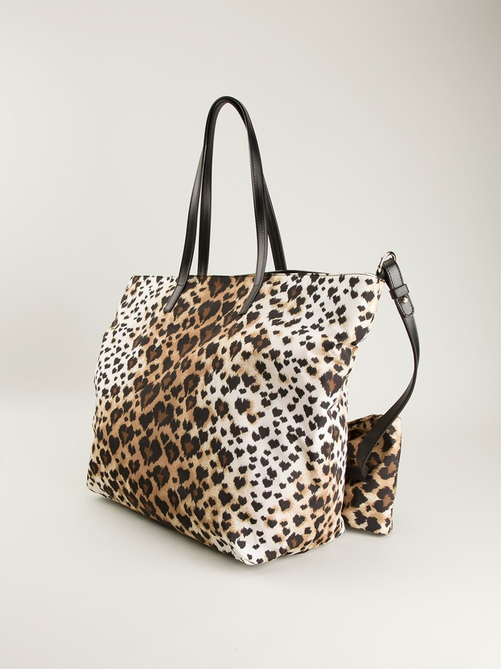 RED Valentino Leopard Print Tote Bag  in Natural Lyst