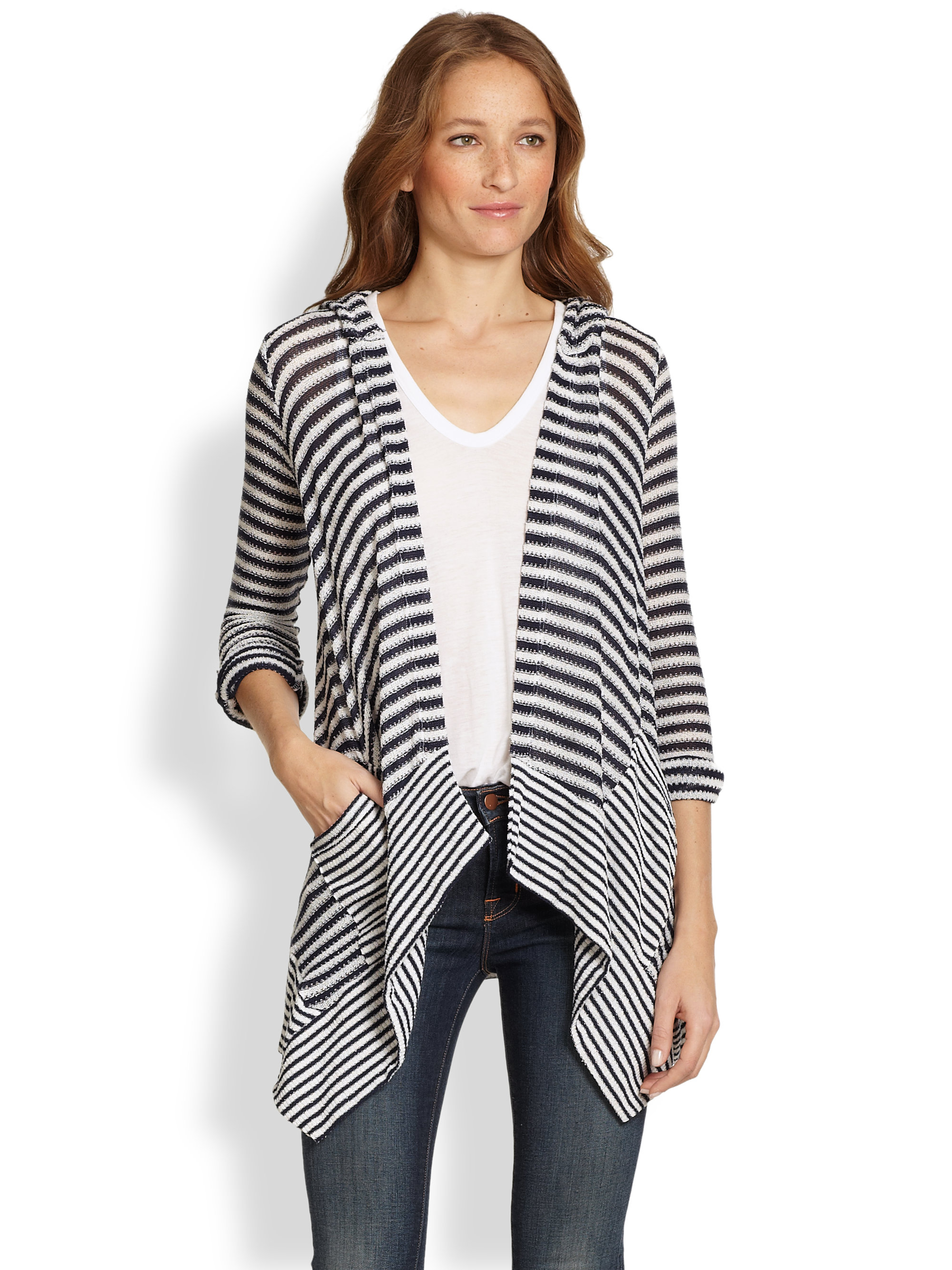 striped cardigans