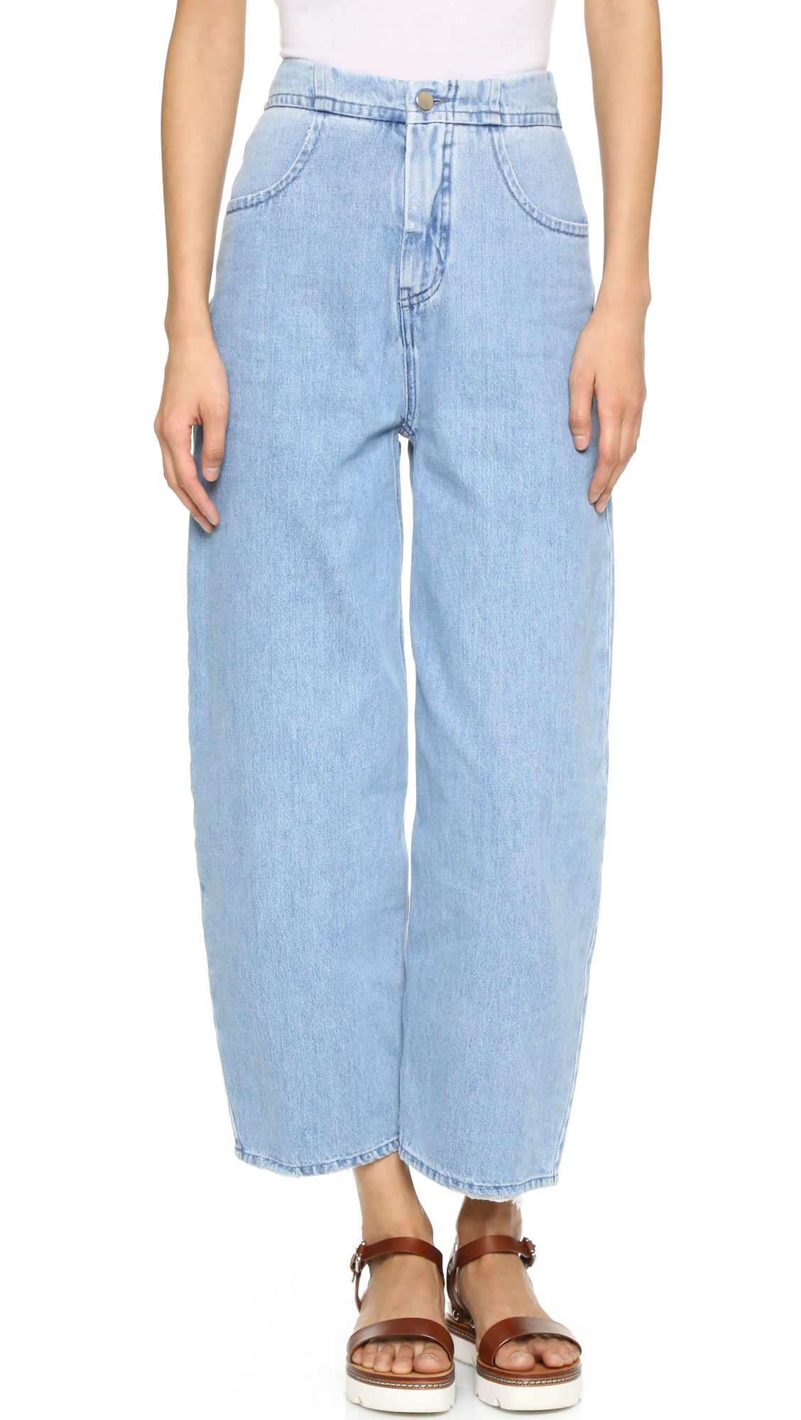 mm6 wide leg jeans