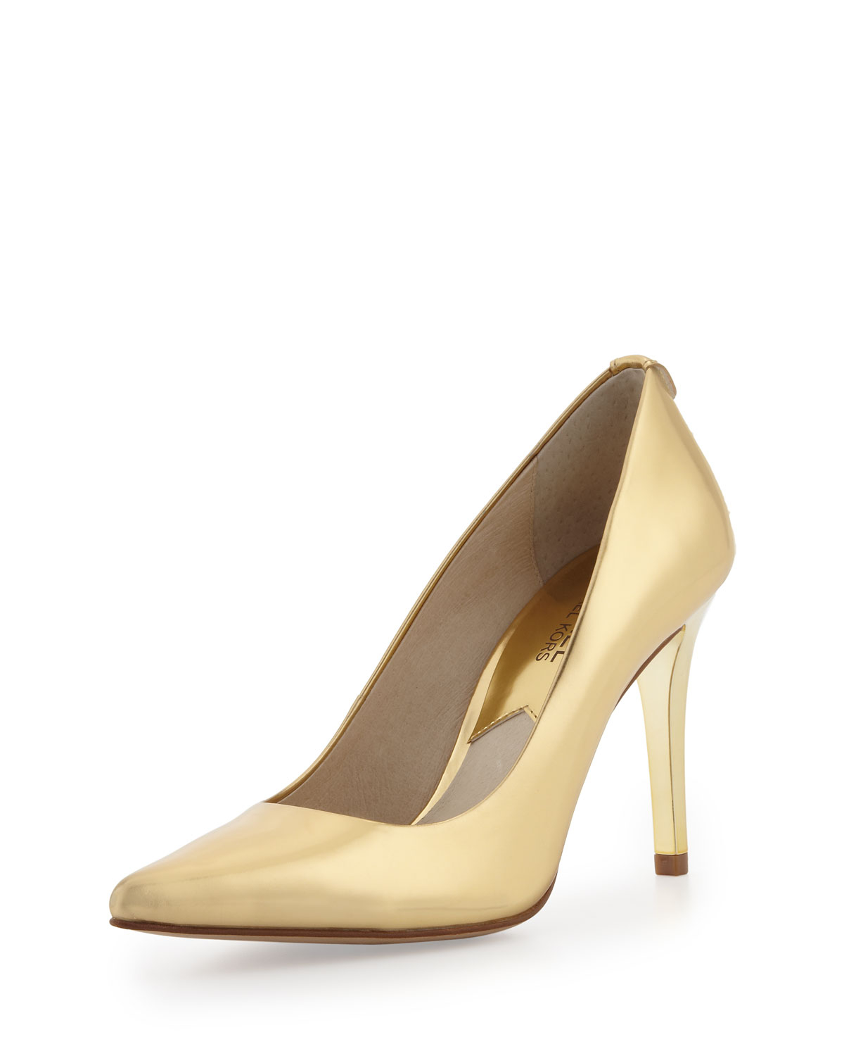 michael kors metallic pumps