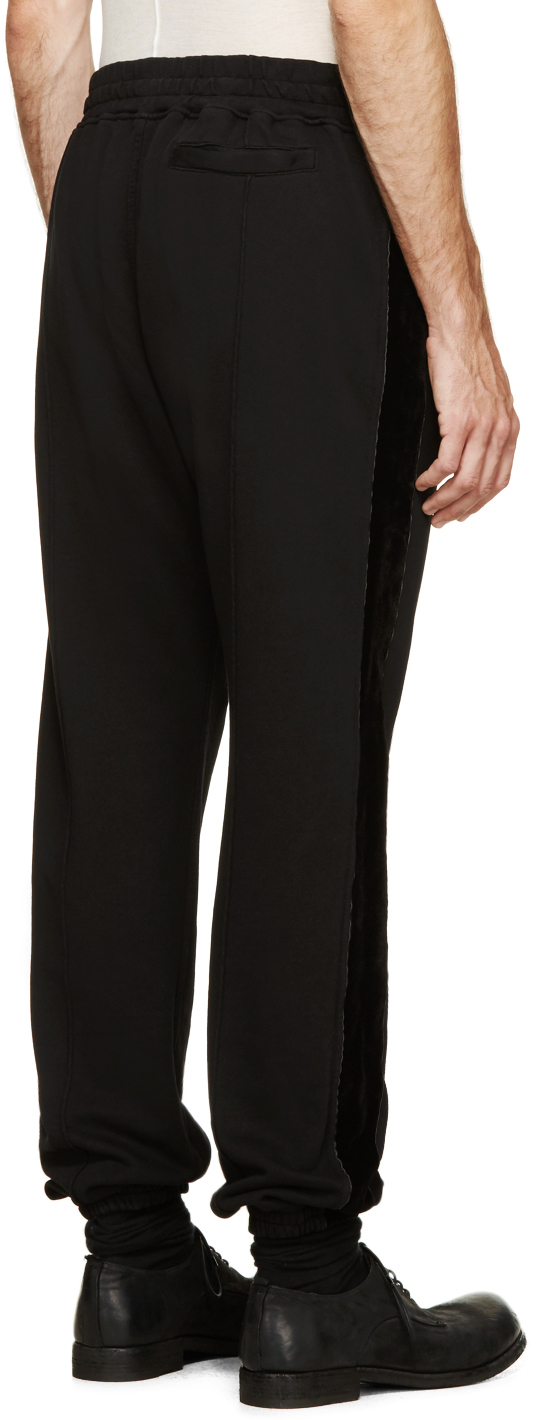 Black Velvet Lounge Pants Clearance 