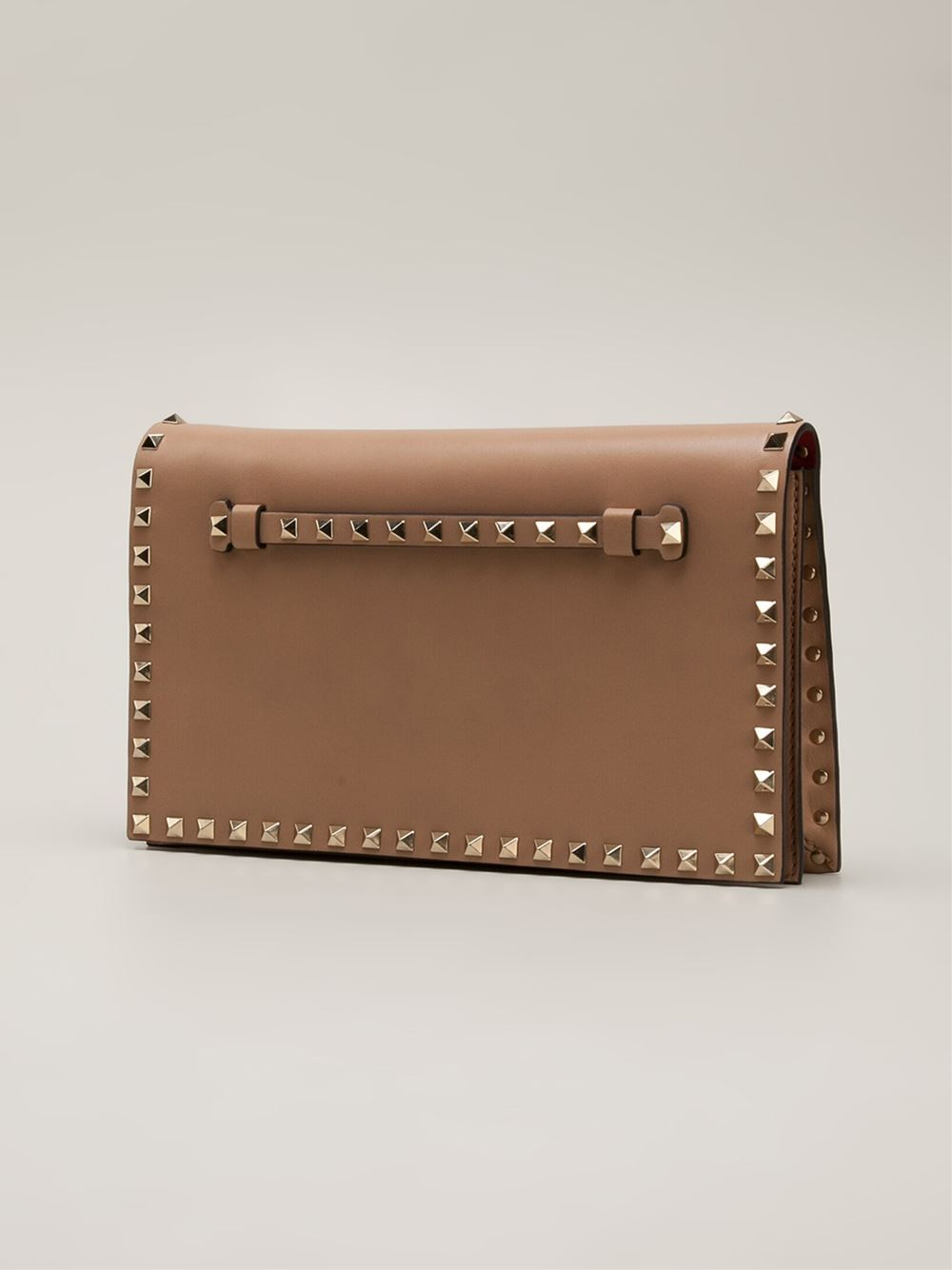 valentino clutch beige