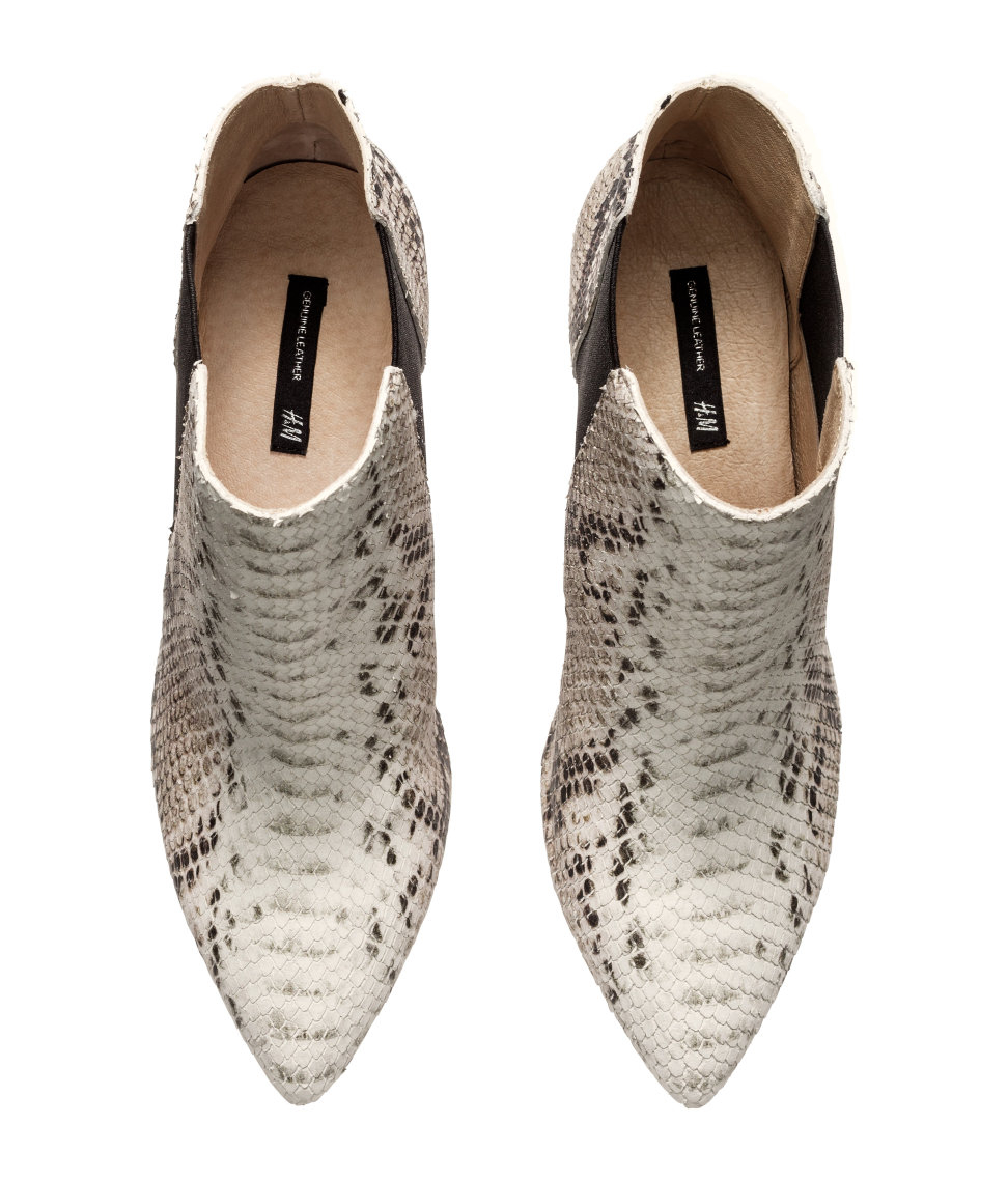 h&m snake boots