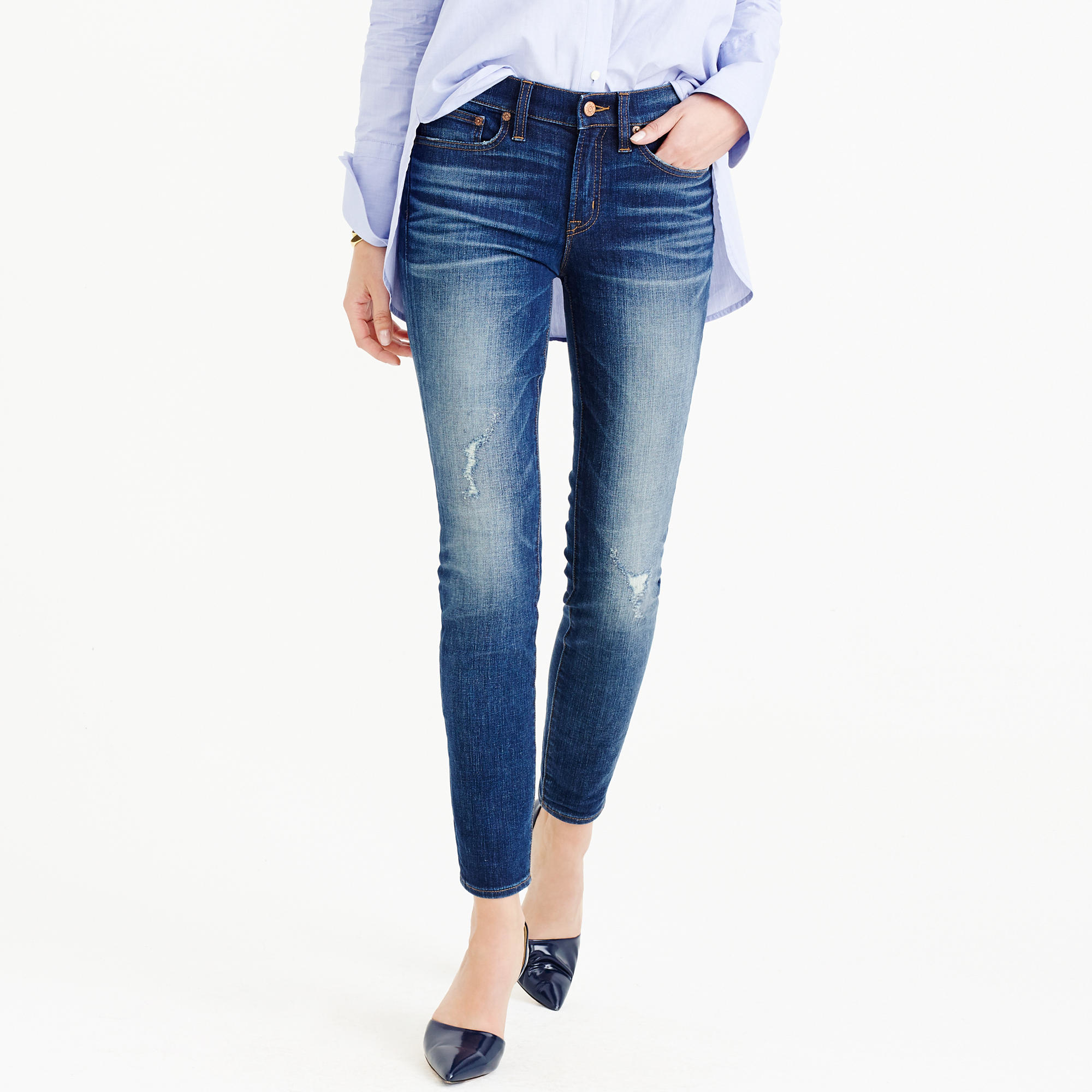 J.Crew Toothpick Jean In Pacific Wash in Blue - Lyst