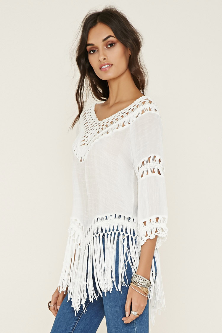 Ls Tassel Fringe Top - Forever 21 Tassel Fringe Top In White Lyst ls tassel fringe top forever 21 tassel fringe top in white lyst