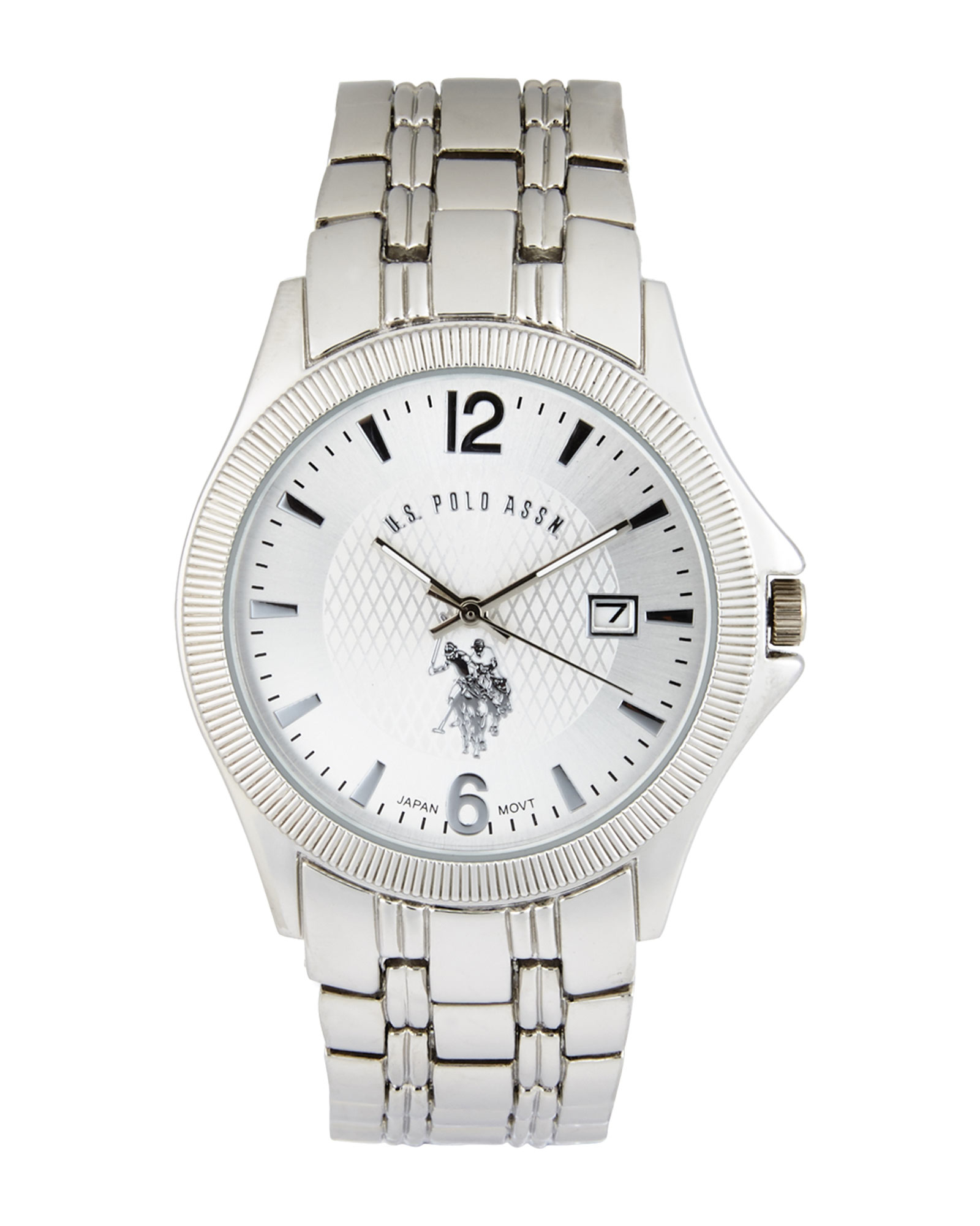 silver polo watch
