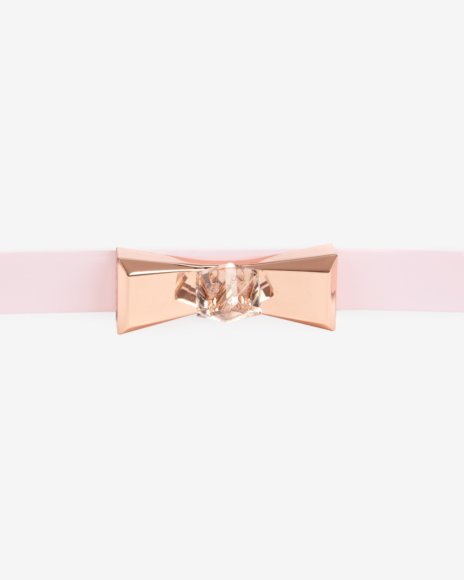 ?TED BAKER? Pink Rose Gold Skinny Bow Belt Time is precious — just like her. ❤️ Gift her the Lilabel  main image 4