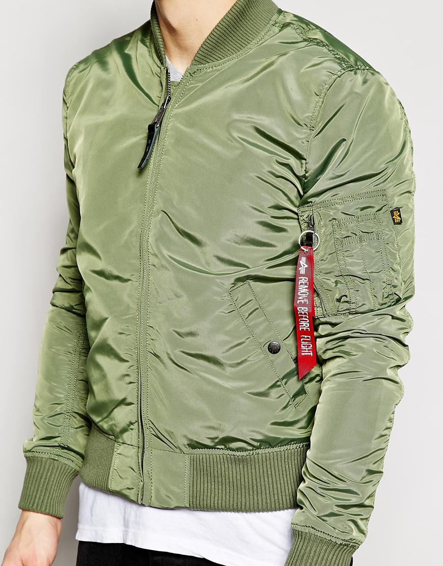 Alpha Industries Ma1 Bomber Jacket Slim Fit In Sage Green For Men Lyst Alpha Industries Ma1 Bomber Jacket Slim Fit In Sage Green For Men Lyst