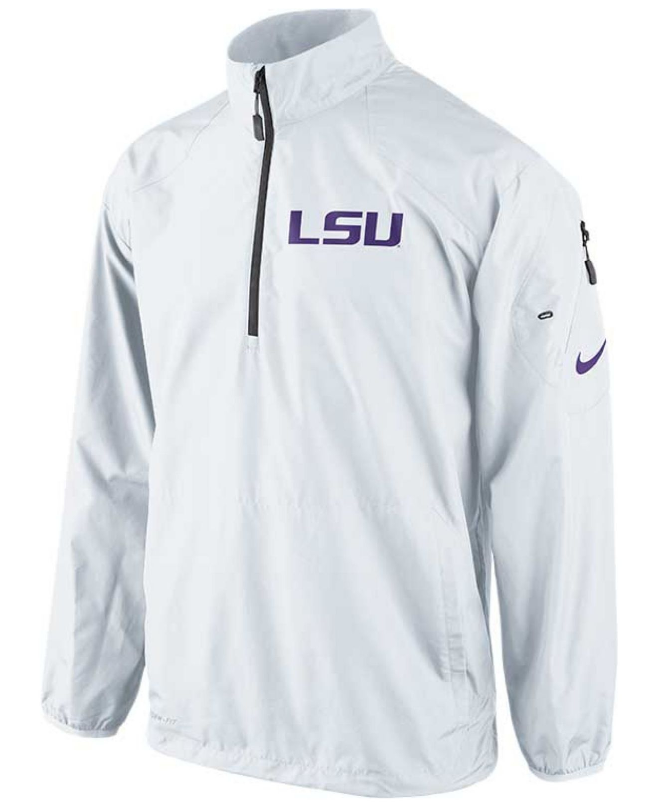 Nike Mens Lsu Tigers Halfzip Pullover Jacket in White for Men | Lyst