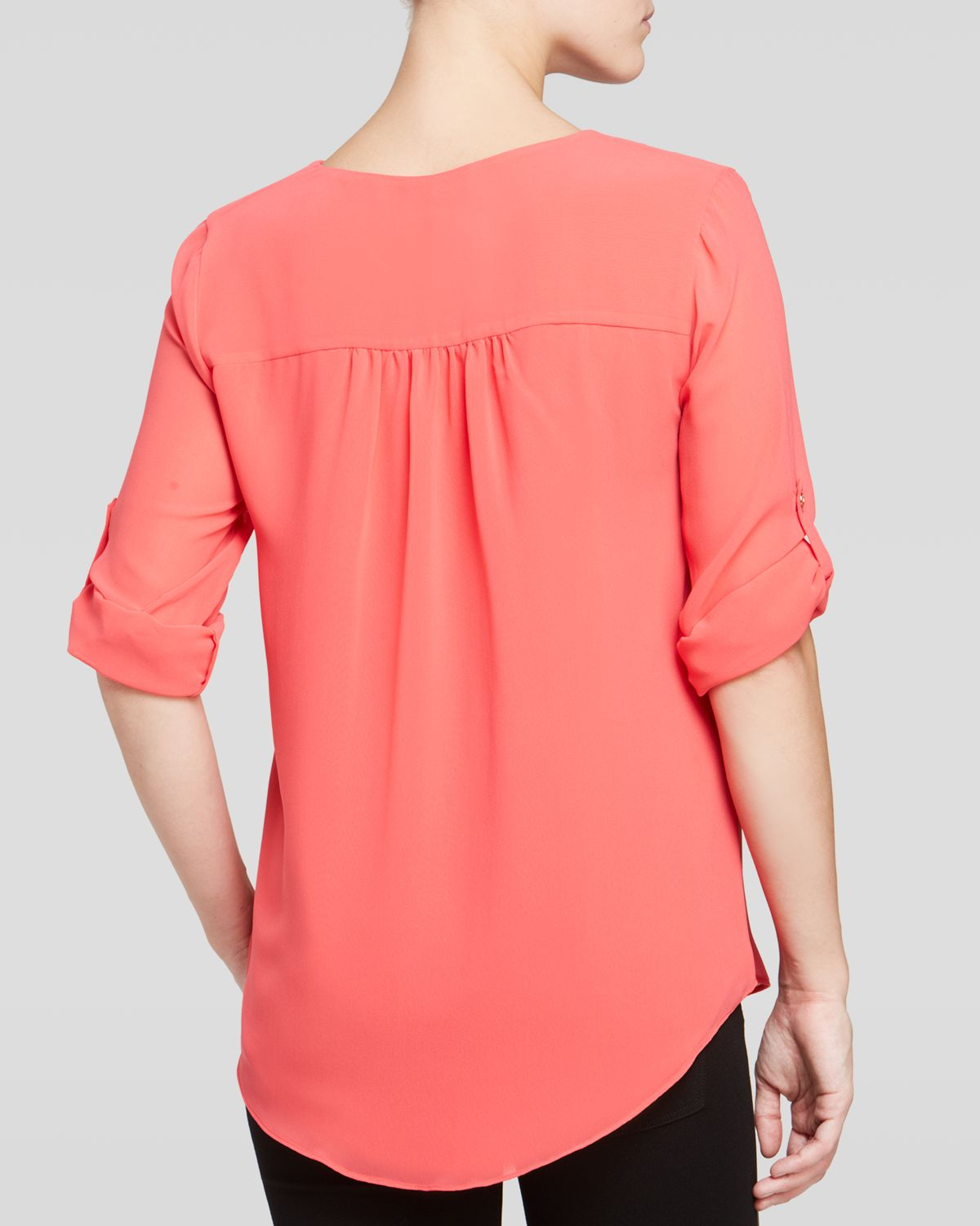 calvin klein ruffle blouse