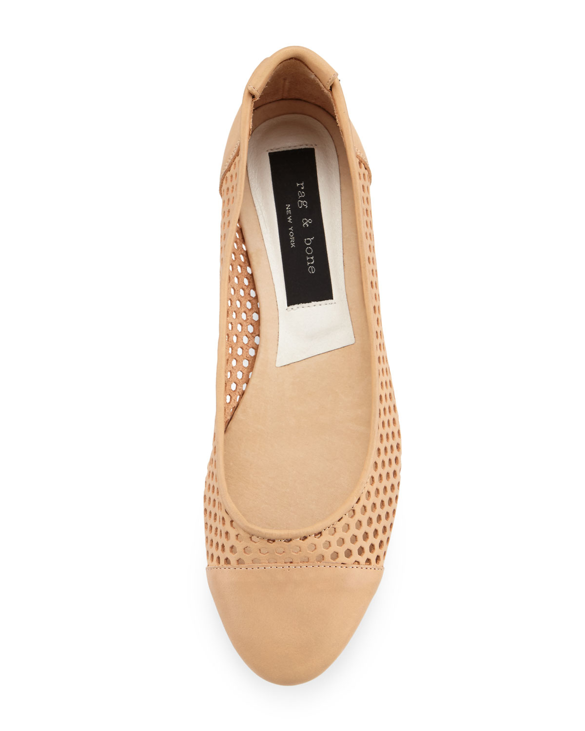 perforated ballet flats