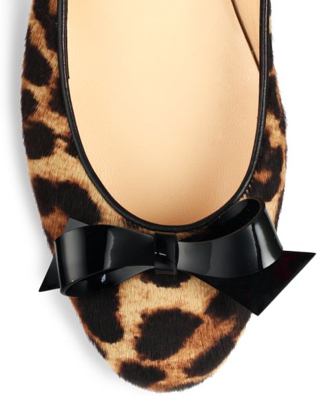 louboutin leopard flats