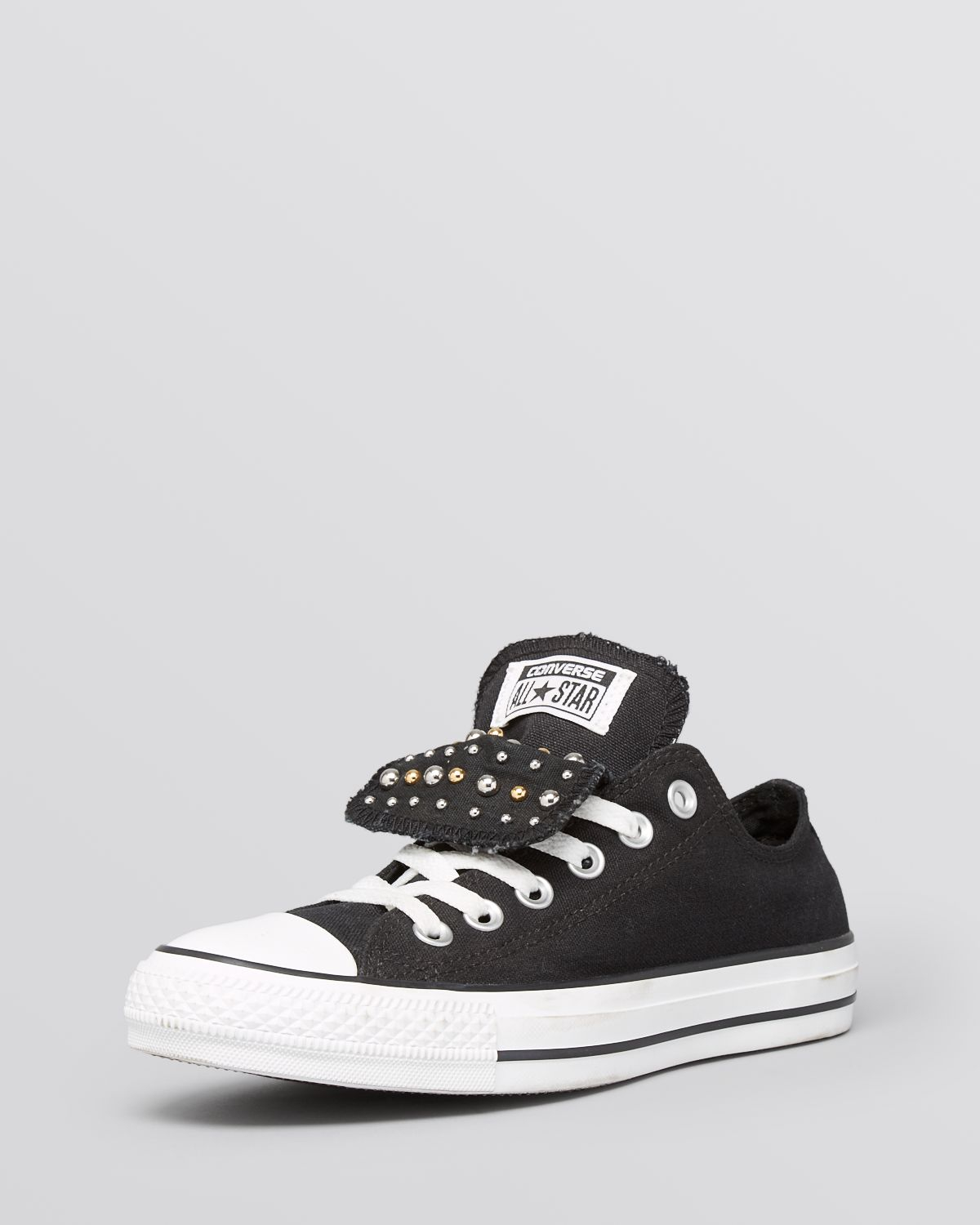 ladies converse double tongue trainers