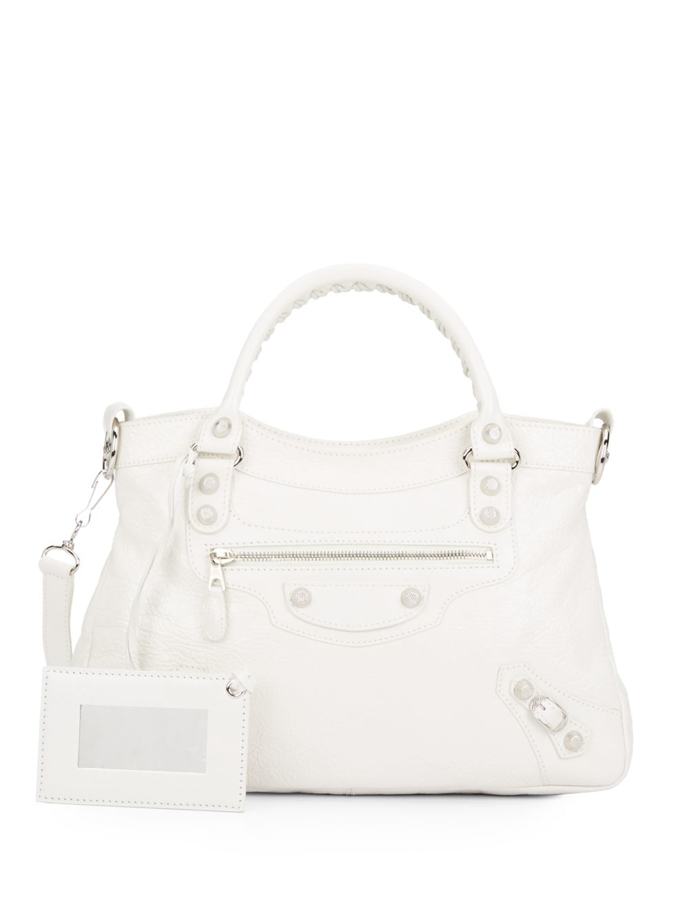 Balenciaga Leather Classic 12 Town Bag in Ivory (White) - Lyst