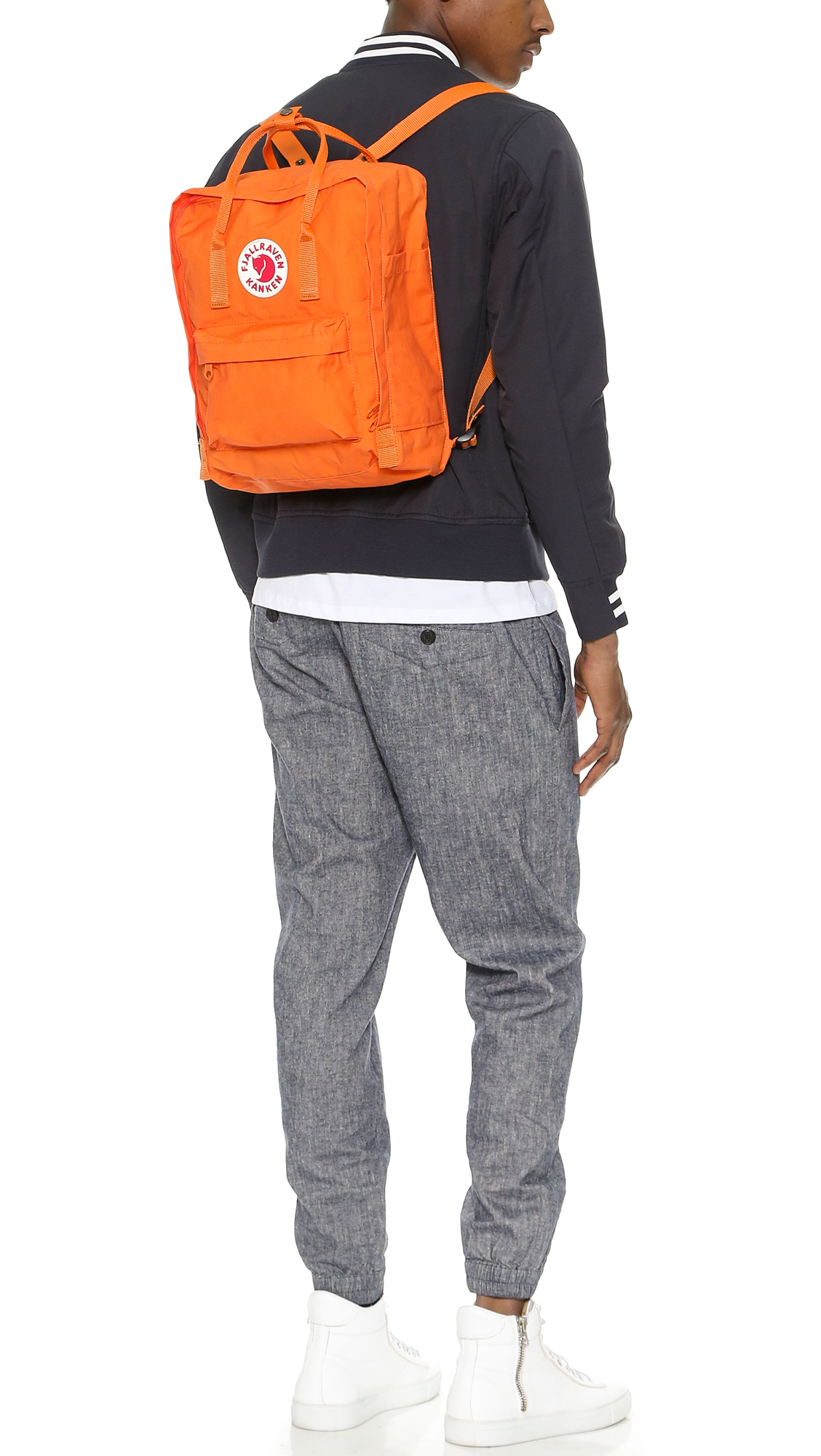 orange kanken backpack