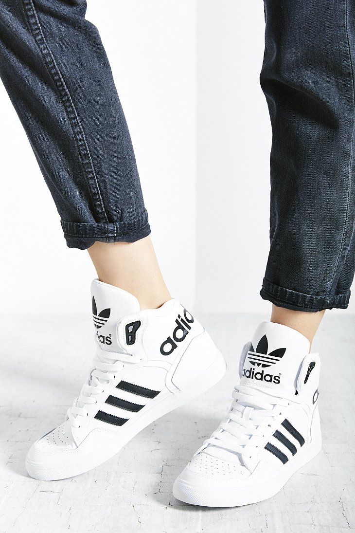 adidas Extaball Sneaker in Black & White (White) - Lyst