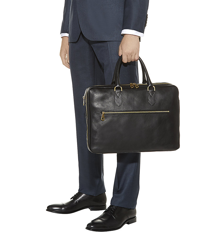 black laptop briefcase
