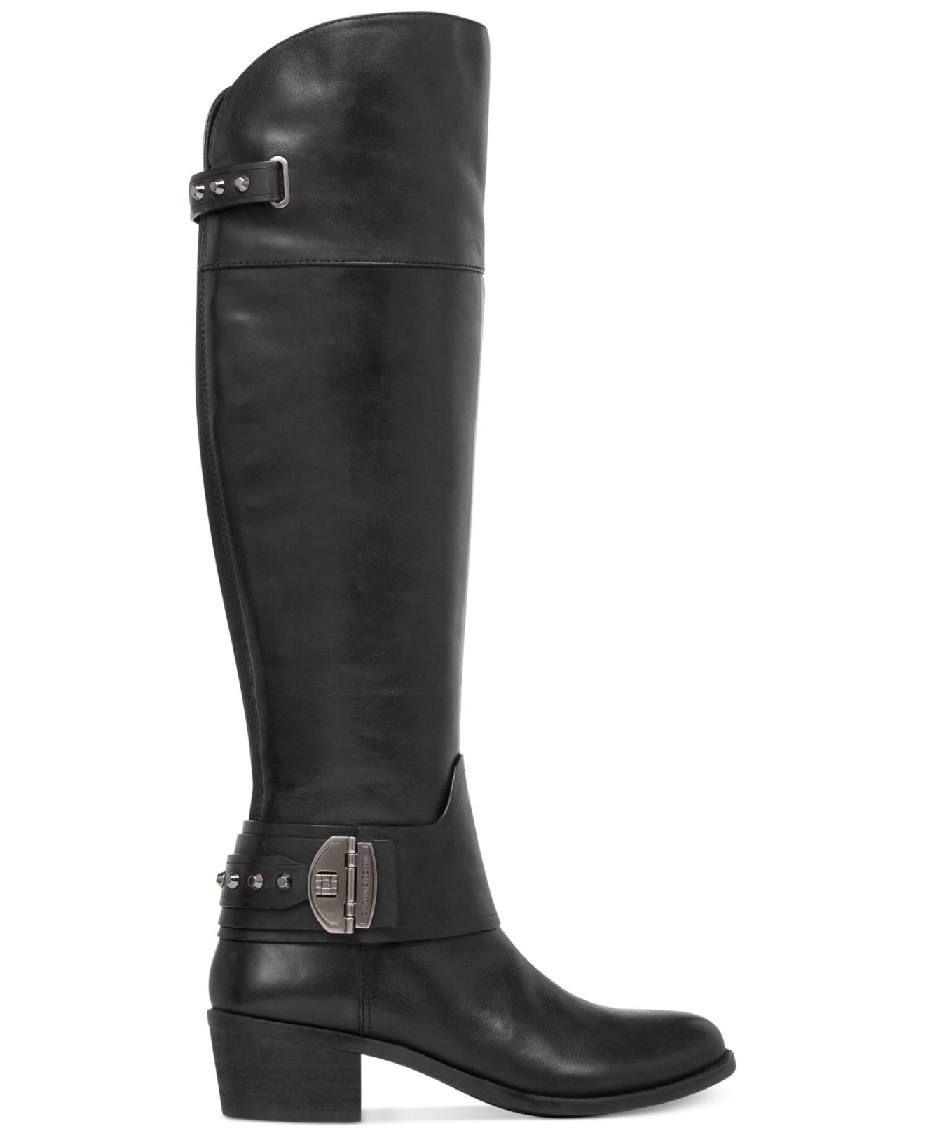 Vince Camuto Leather Beatrix Over-The-Knee Wide Calf Riding Boots in ...