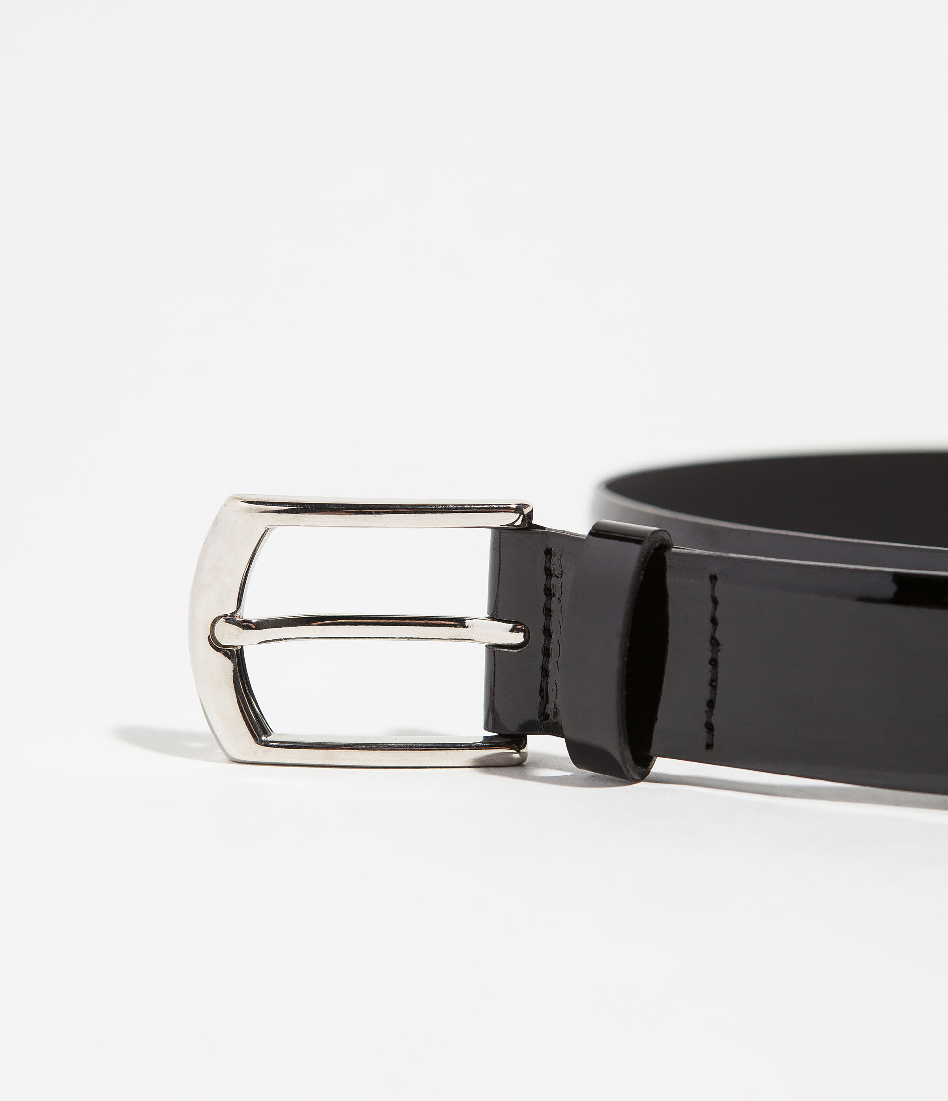 Zara Patent Leather Belt in Black for Men Lyst