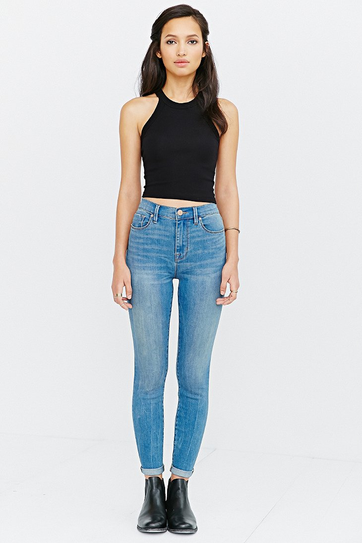 twig high rise slim jeans