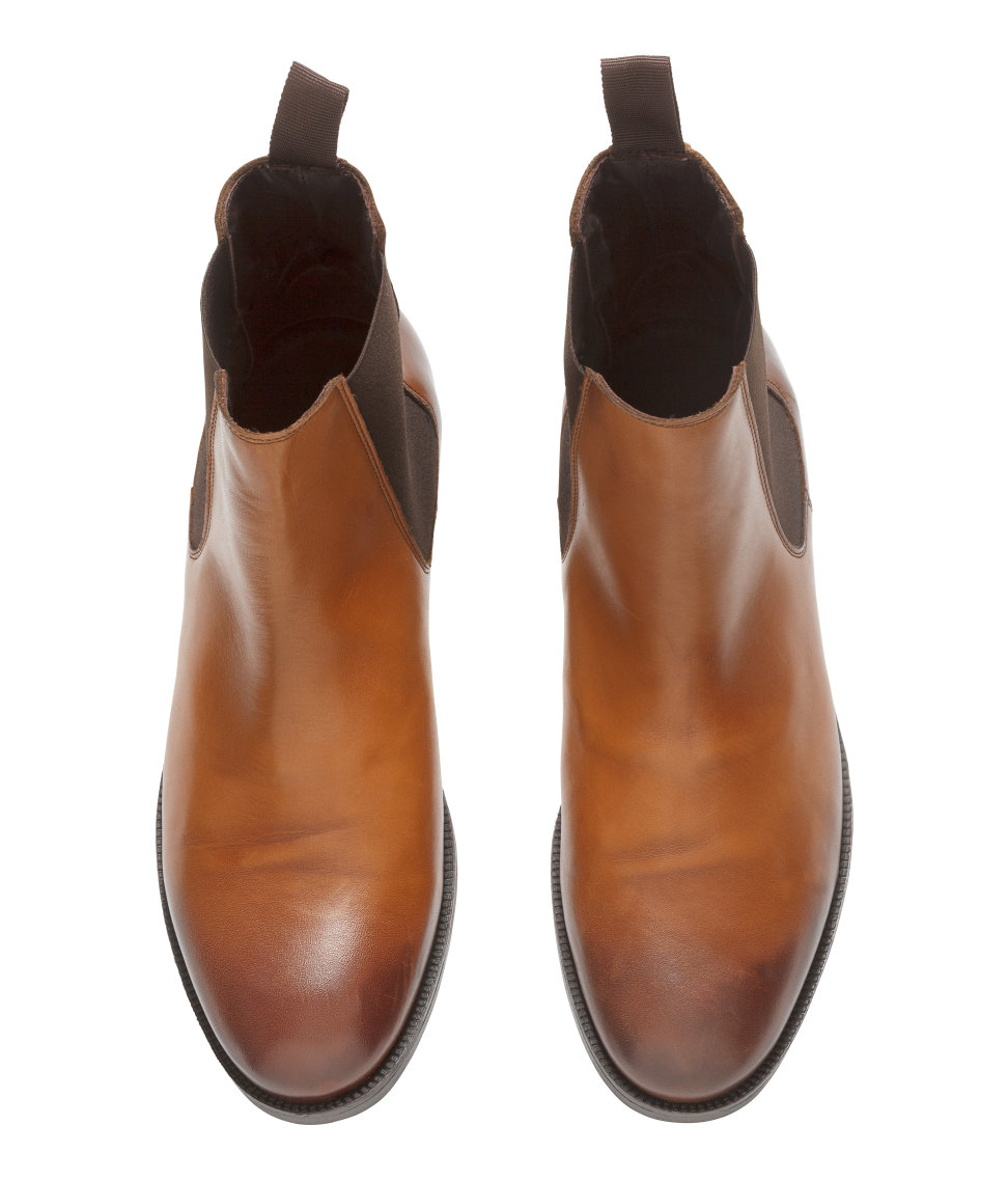dal Hovedløse Til meditation H&M Leather Chelsea Boots in Light Brown (Brown) for Men - Lyst