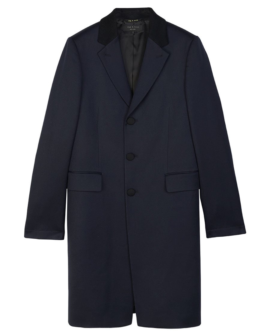 Rag & bone Victor Coat in Blue for Men | Lyst