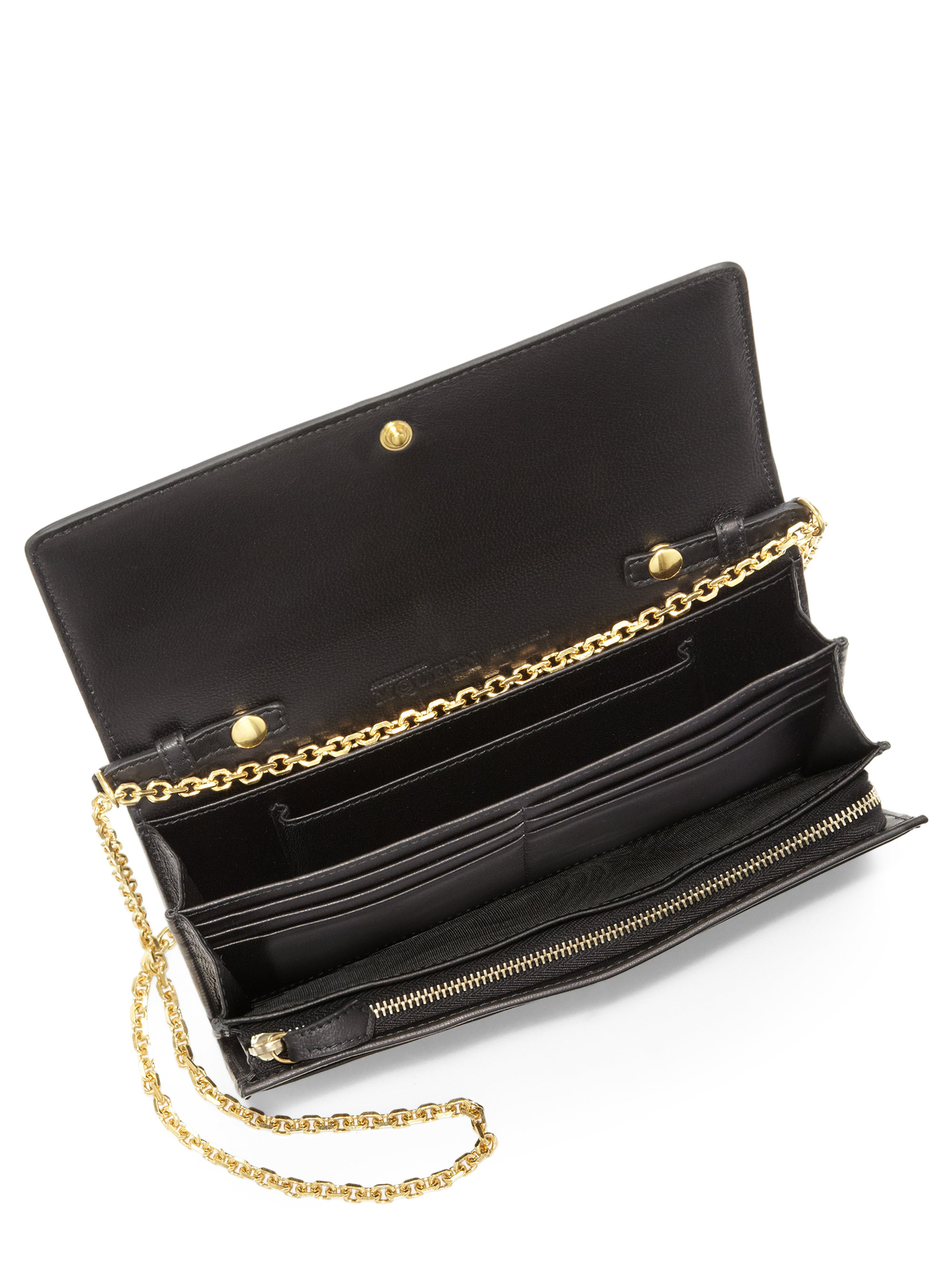 studded leather wallet