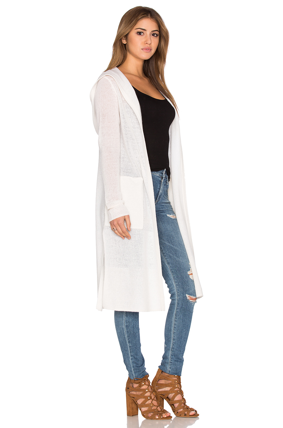 white warren cardigan