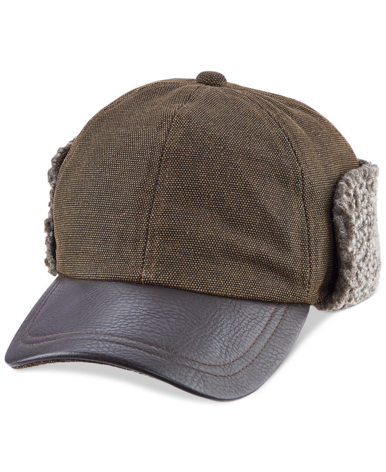 fleece lined wool hat mens