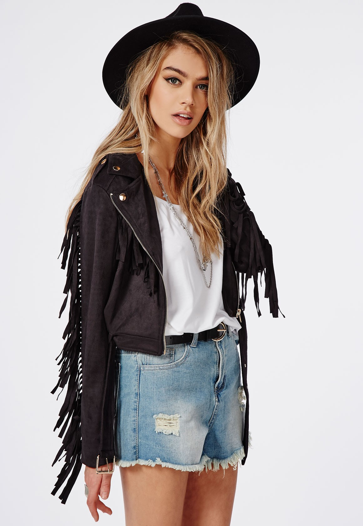 missguided fringe jacket
