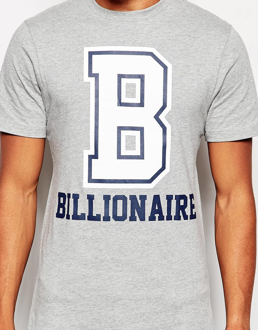 Billionaire boys club - ice cream T-shirt With Logo Print in Gray for ...