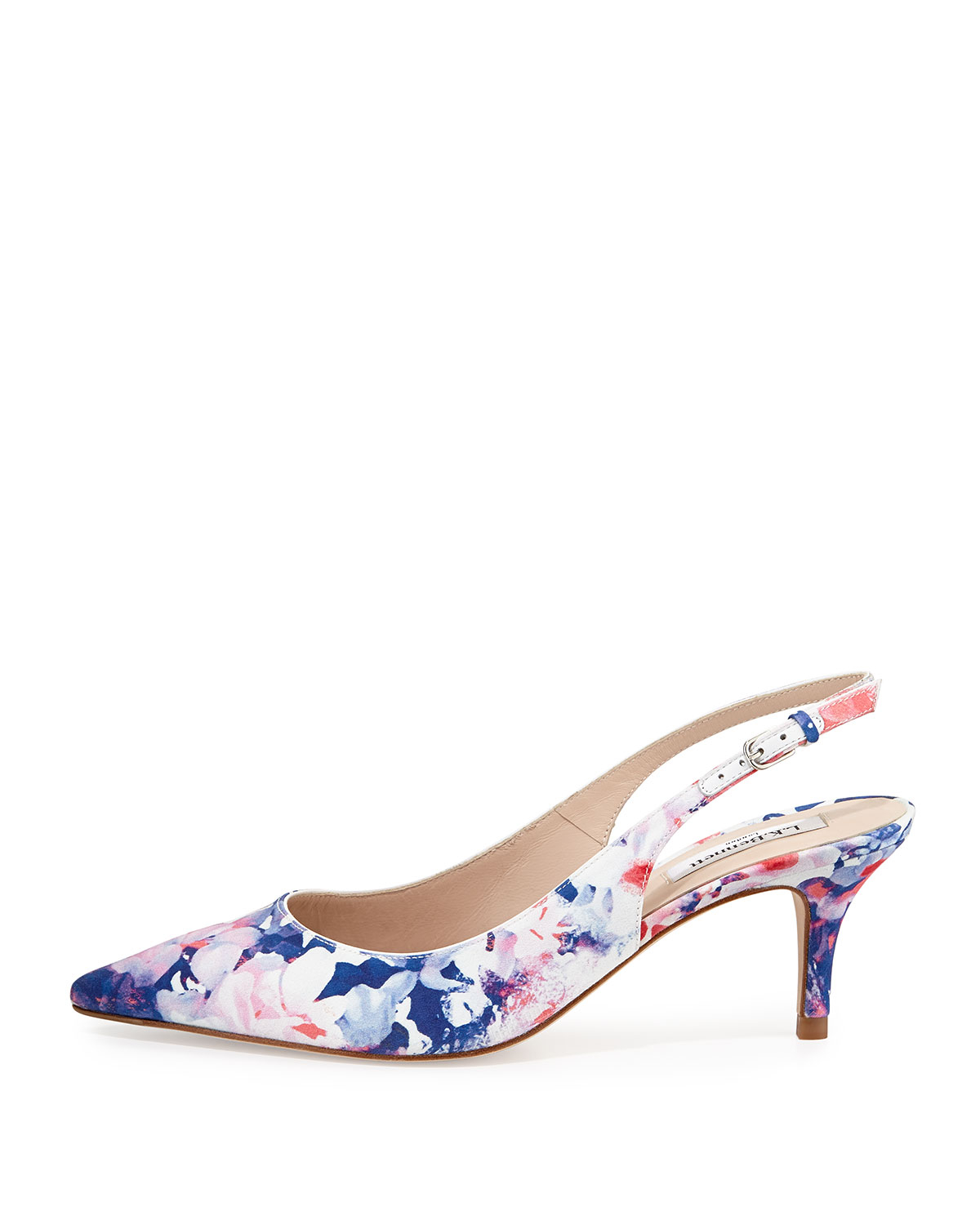 floral slingback shoes