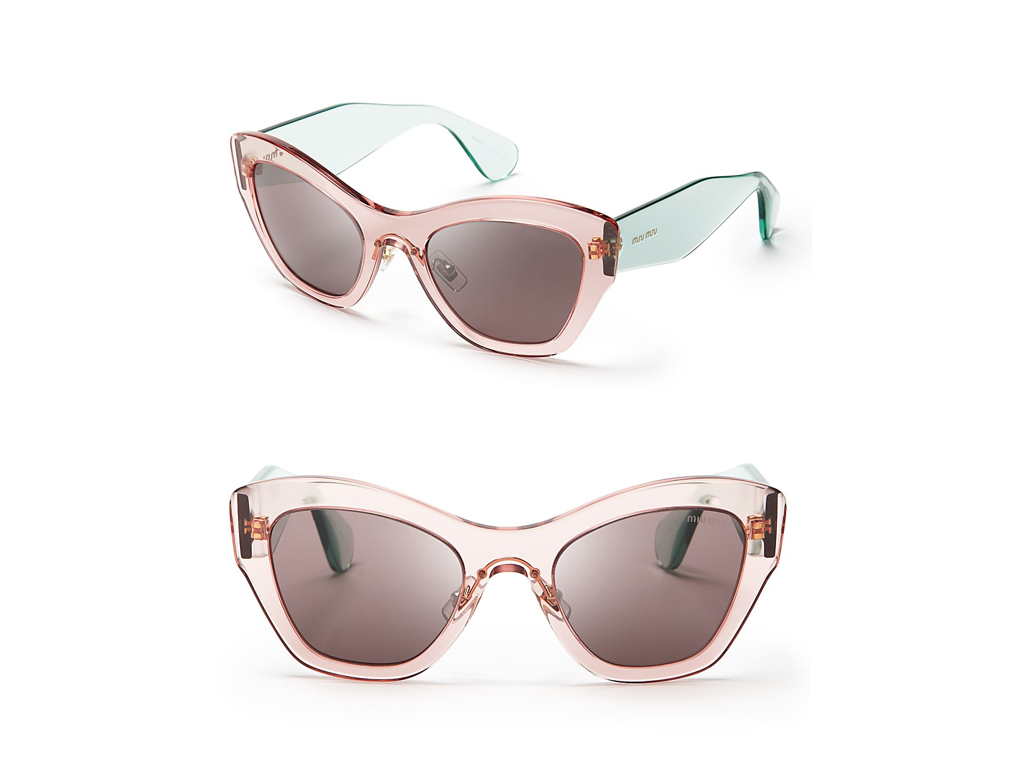 Miu Miu Cat Eye Sunglasses Pink Miu Miu Cat Eye Sunglasses Pink