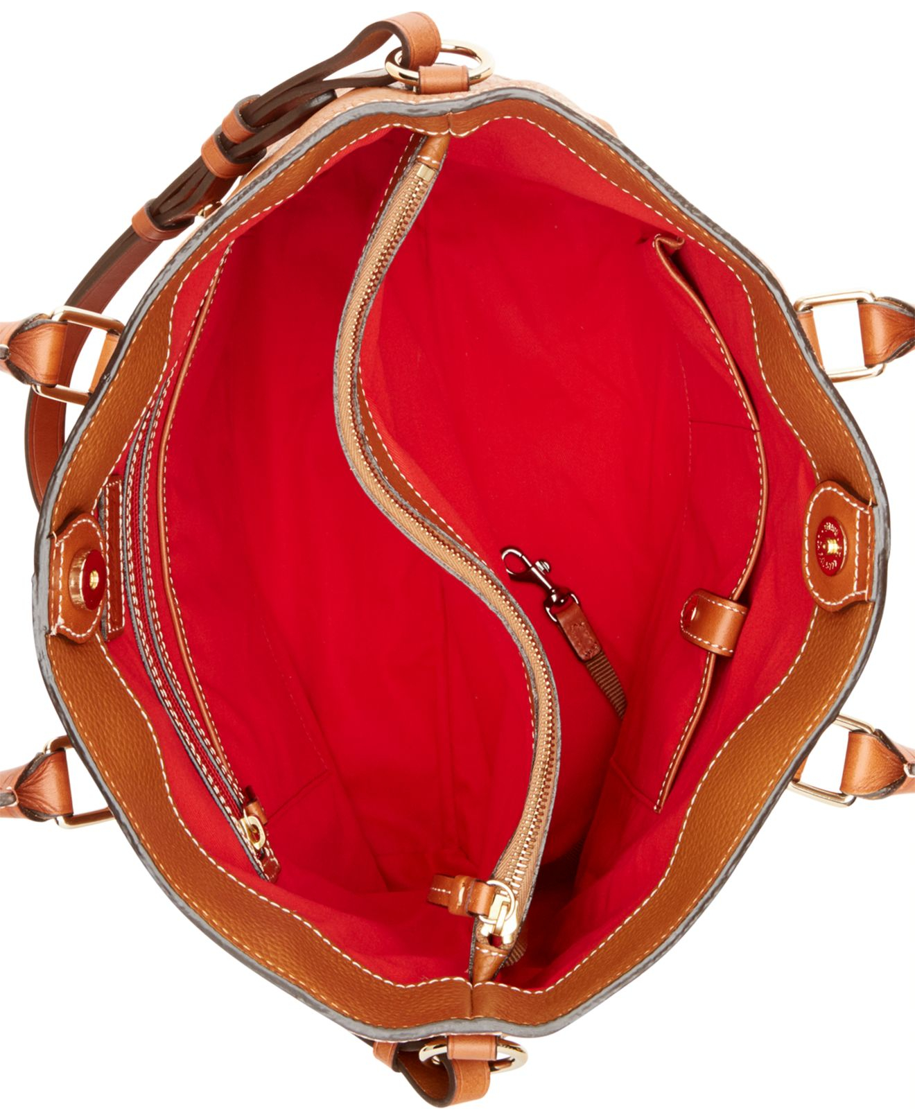 Leather handbag Dooney and Bourke Red in Leather - 25925685