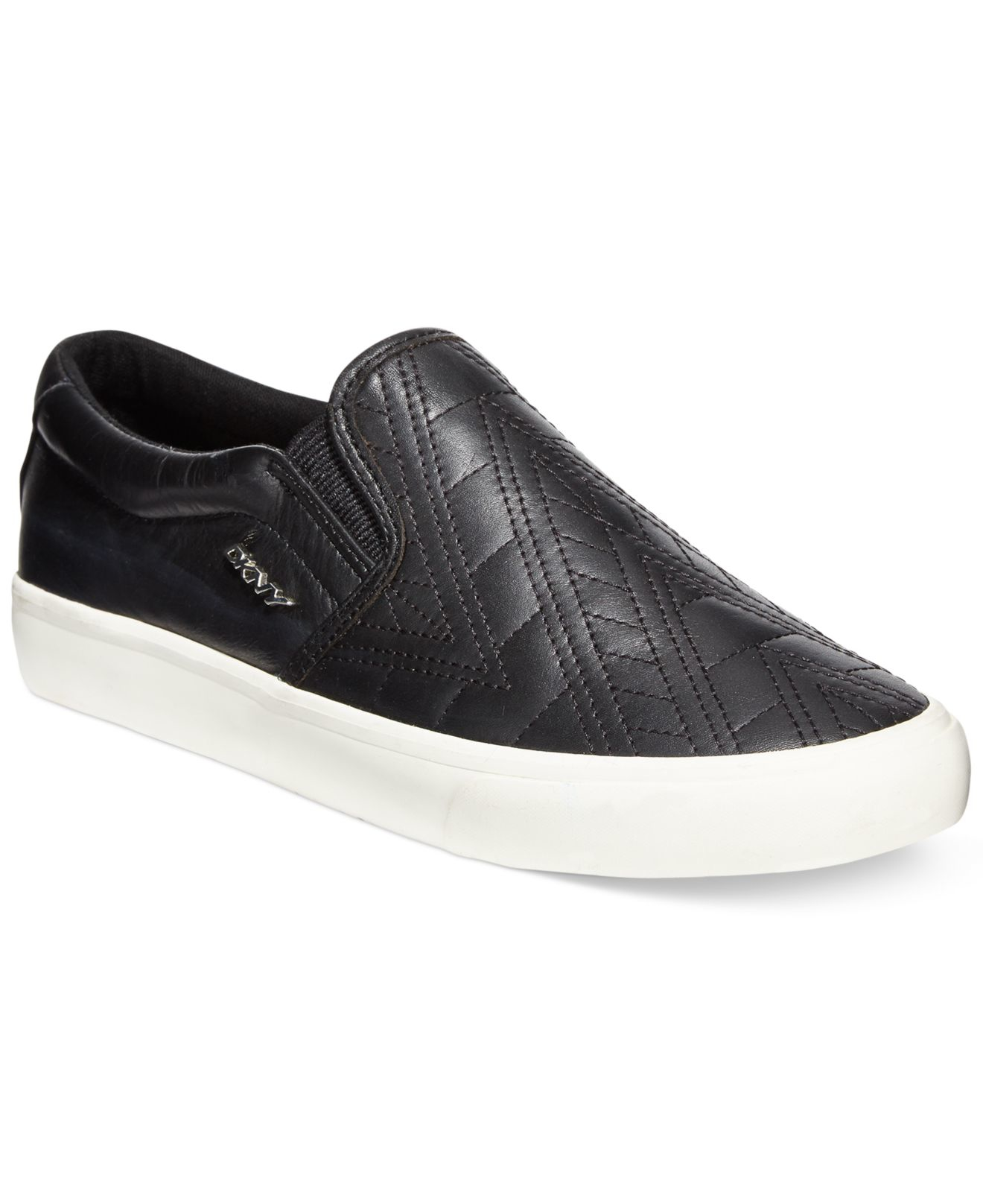 Dkny Beth Slip-on Quilted Sneakers in Black | Lyst