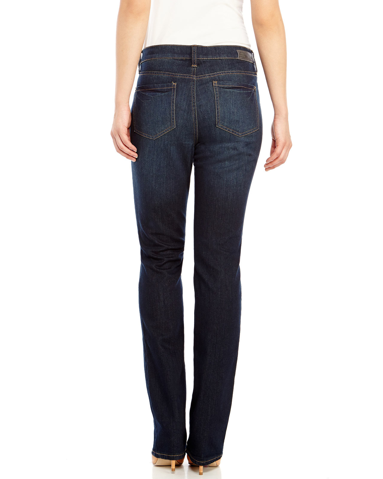 Dkny Dark Wash Soho Regular Fit Straight Jeans in Blue | Lyst